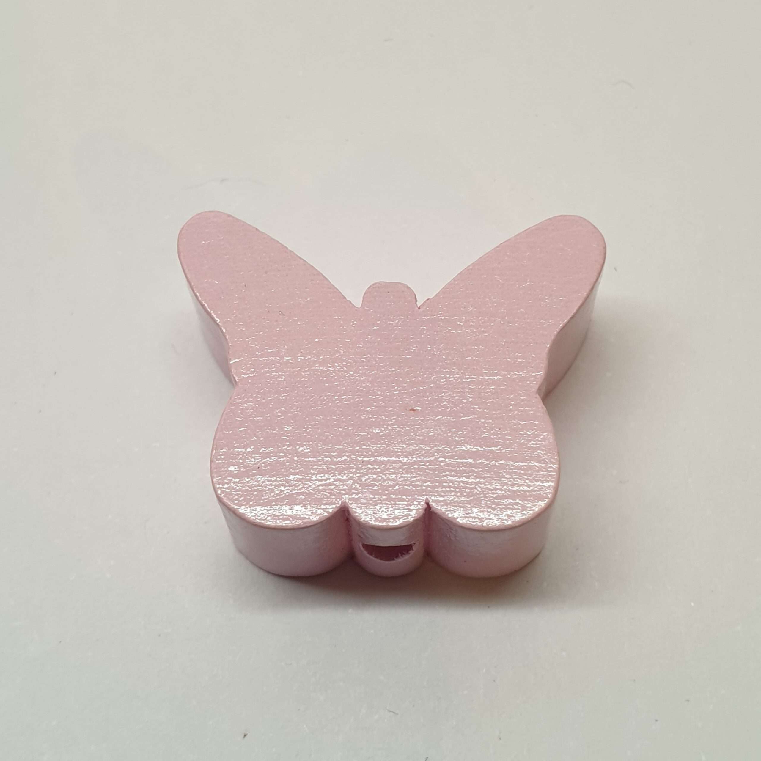 Motivperle Perle Motiv Schmetterling unifarben babyrosa rosa MP178