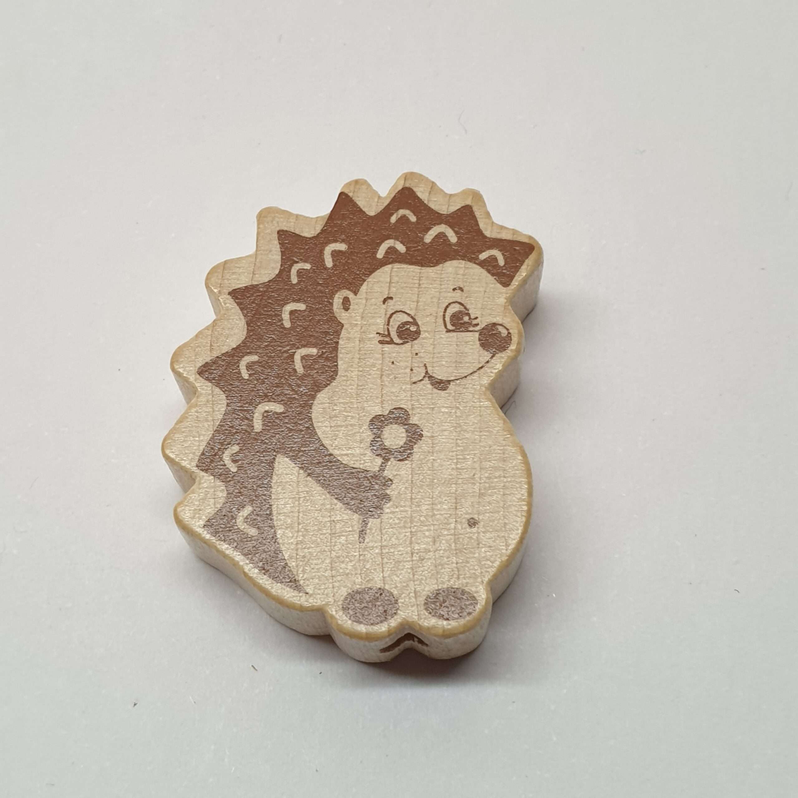 Motivperle Motiv Perle Igel naturfarben braun MP187