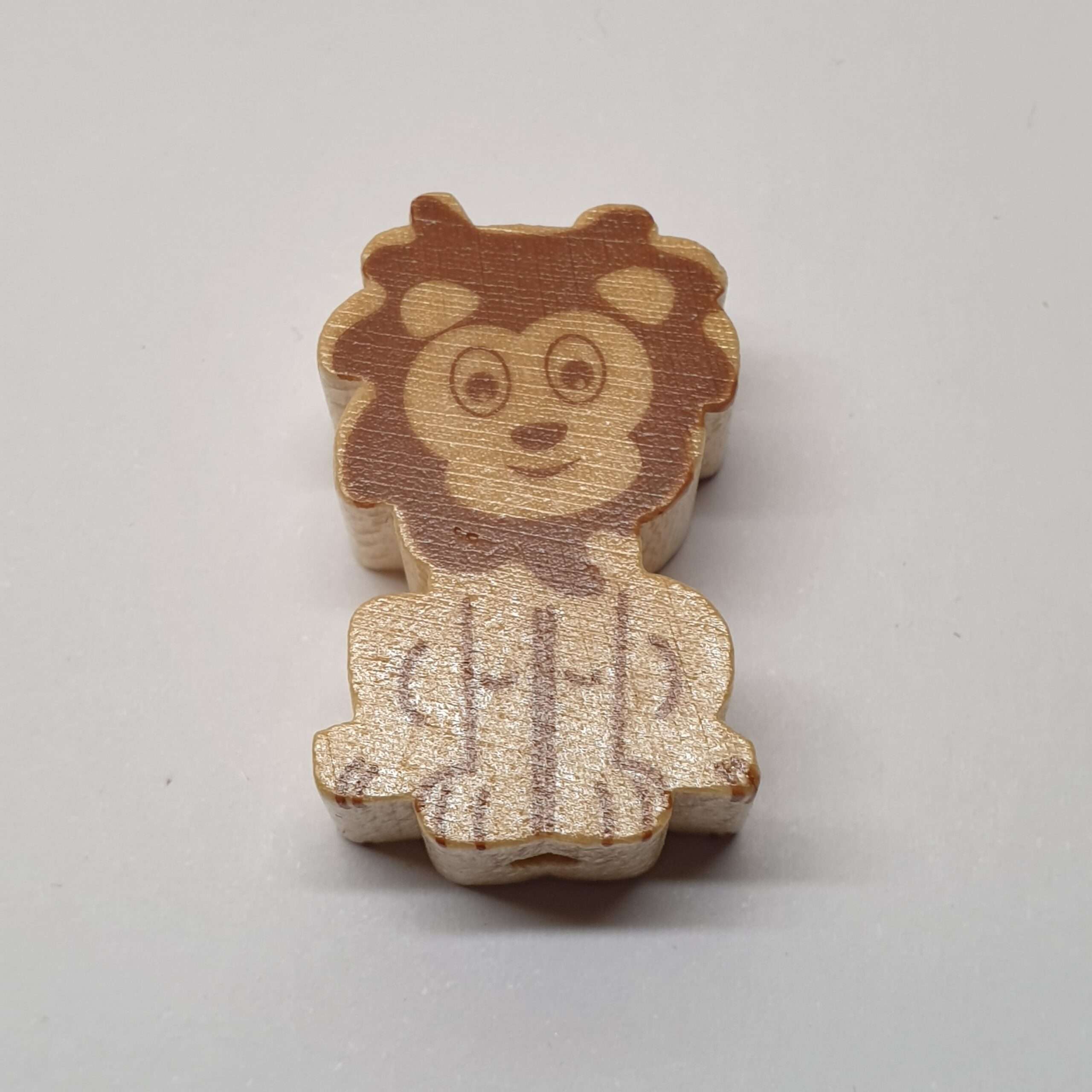 Motivperle Perle Motiv Löwe braun hellbraun MP188