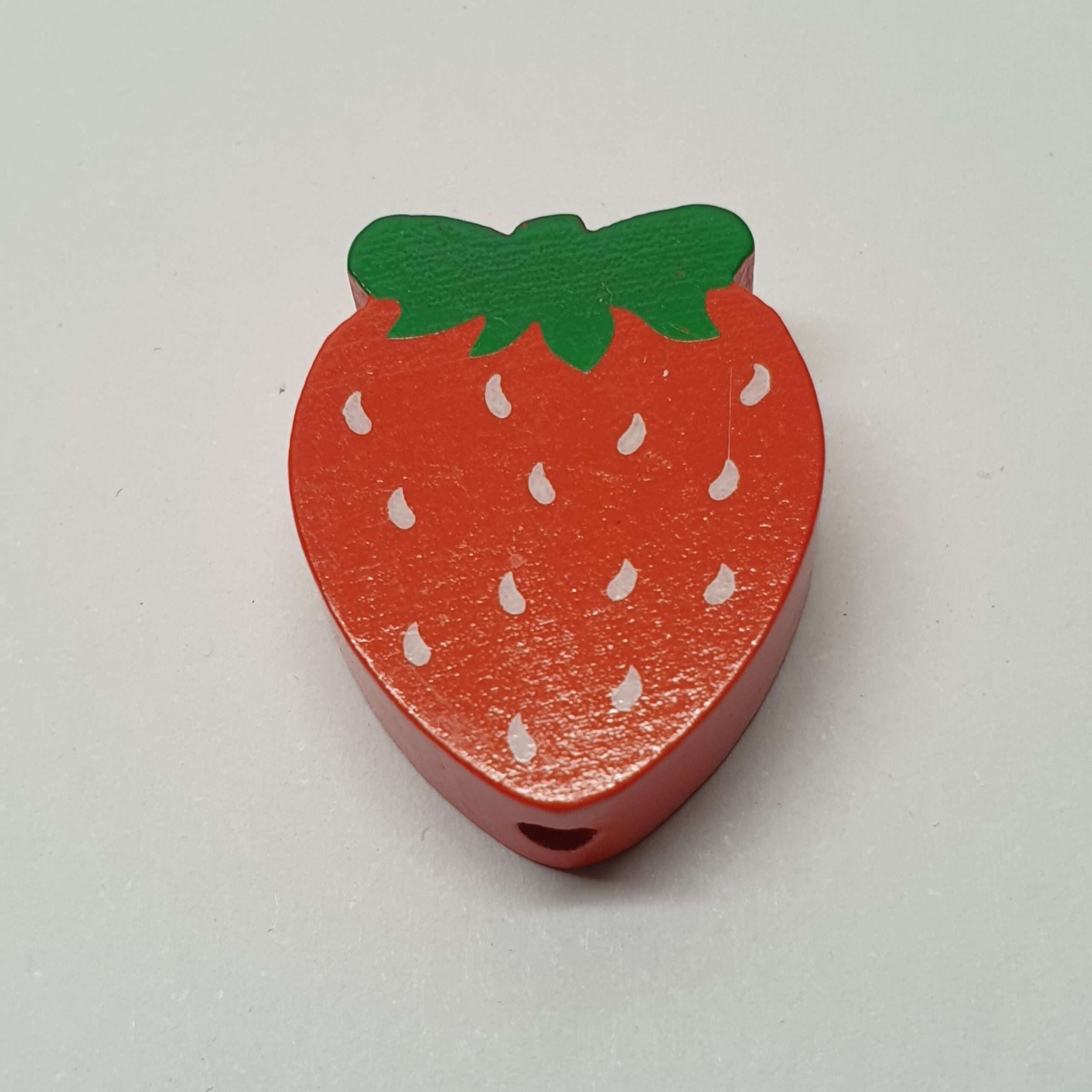 Motivperle Motiv Perle Erdbeere rot grün MP215