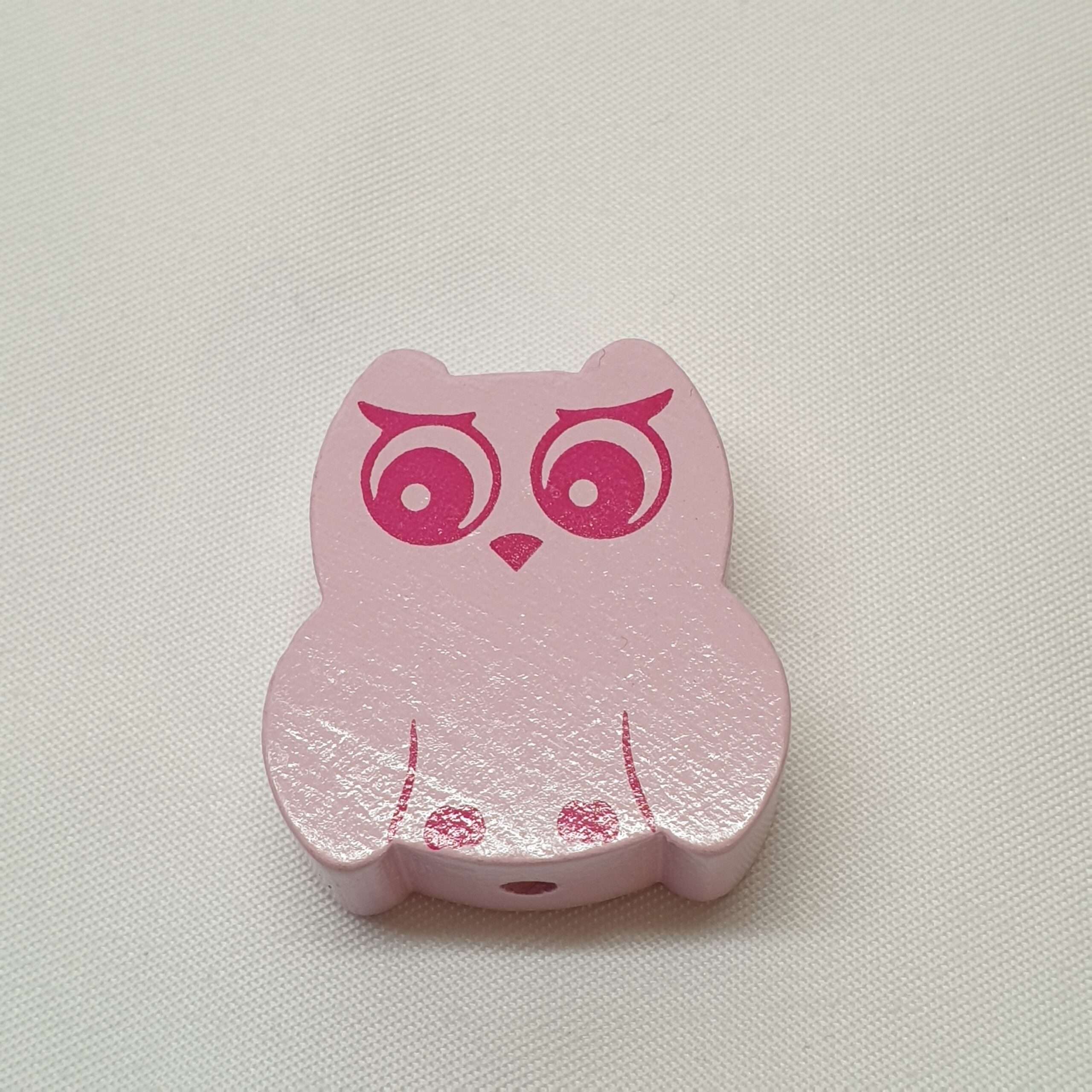 Motivperle Motiv Perle Eule rosa babyrosa MP223