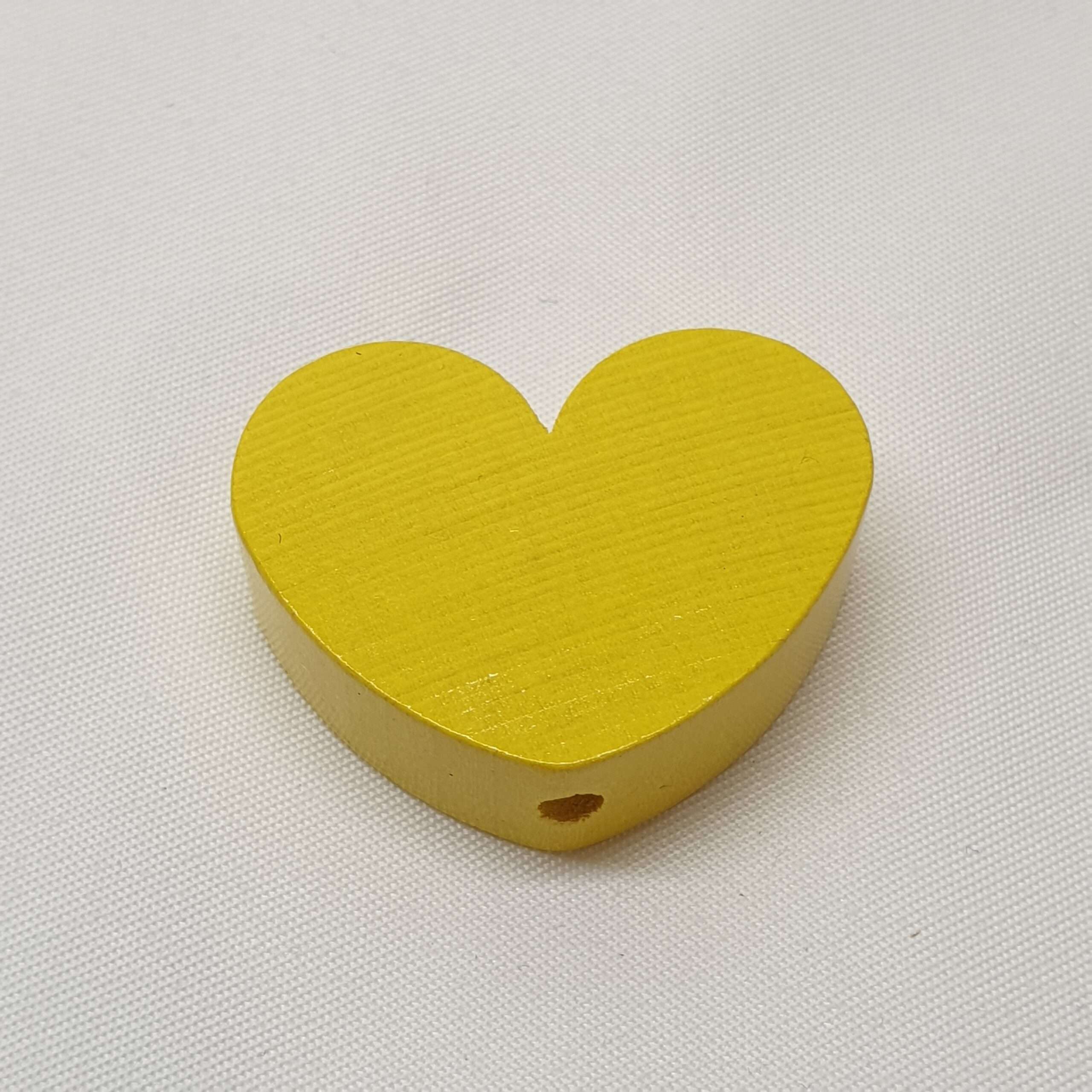 Motivperle Motiv Herz Herz`l Herzchen gelb MP226