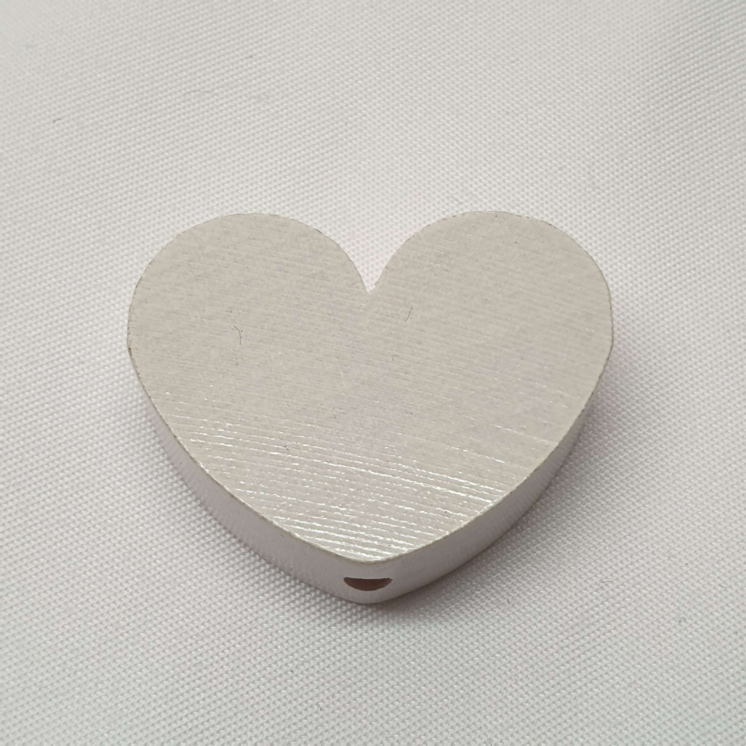 Motivperle Motiv Herz Herz`l Herzchen weiß MP245