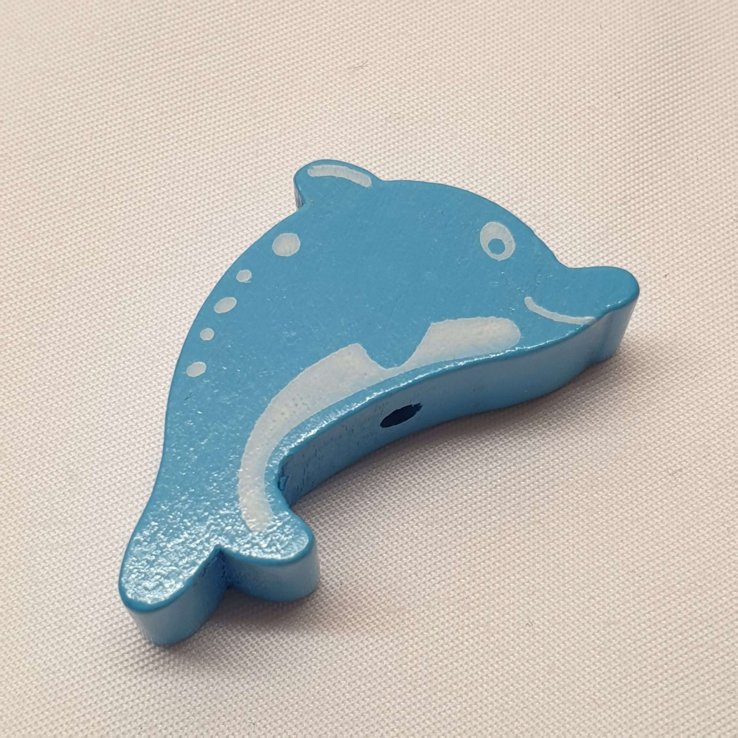 Motivperle Perle Motiv Delphin blau hellblau MP259