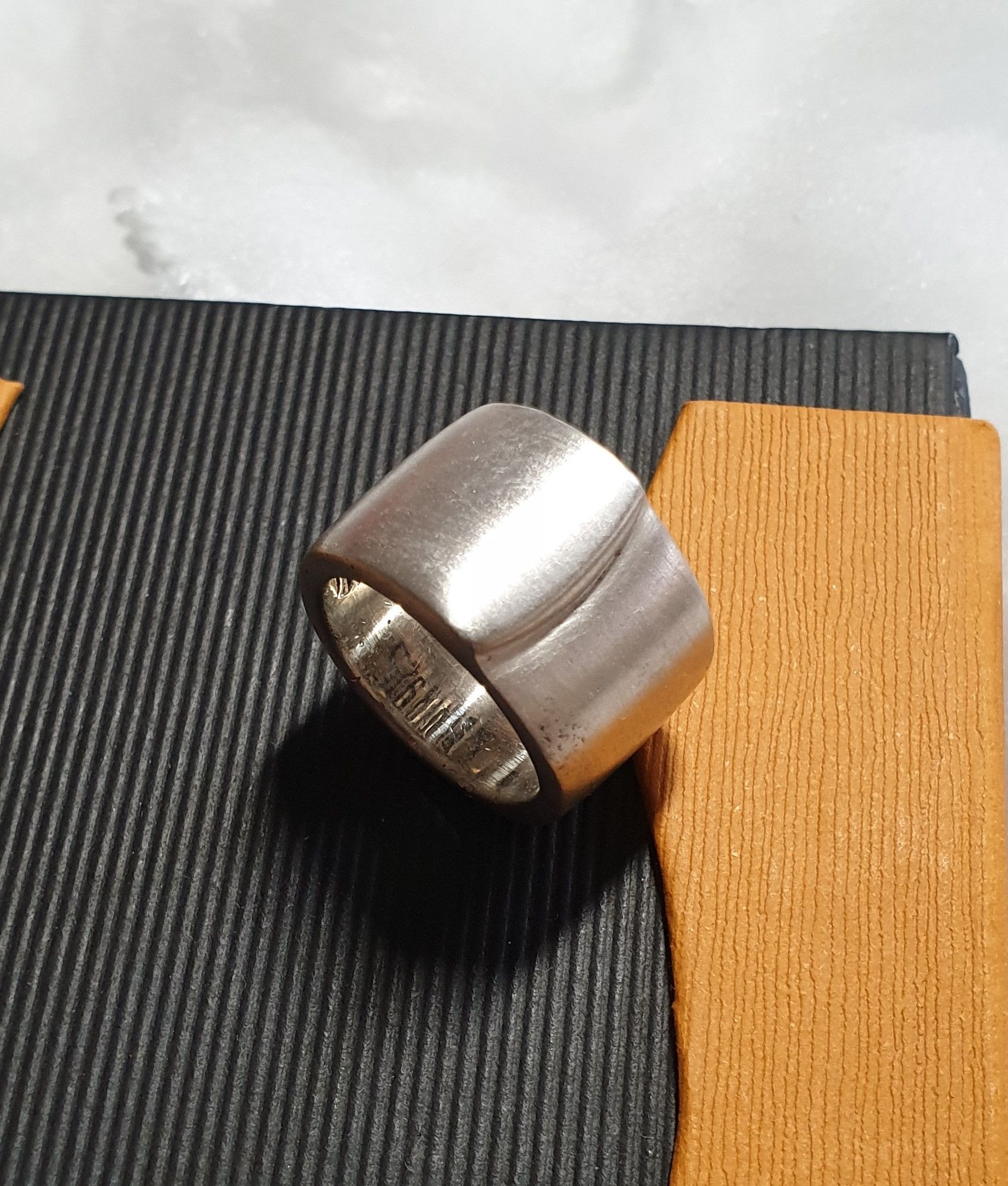 18,2 mm Designer Ring Silber 925 matt edel massive Verarbeitung SR963 – Bild 4