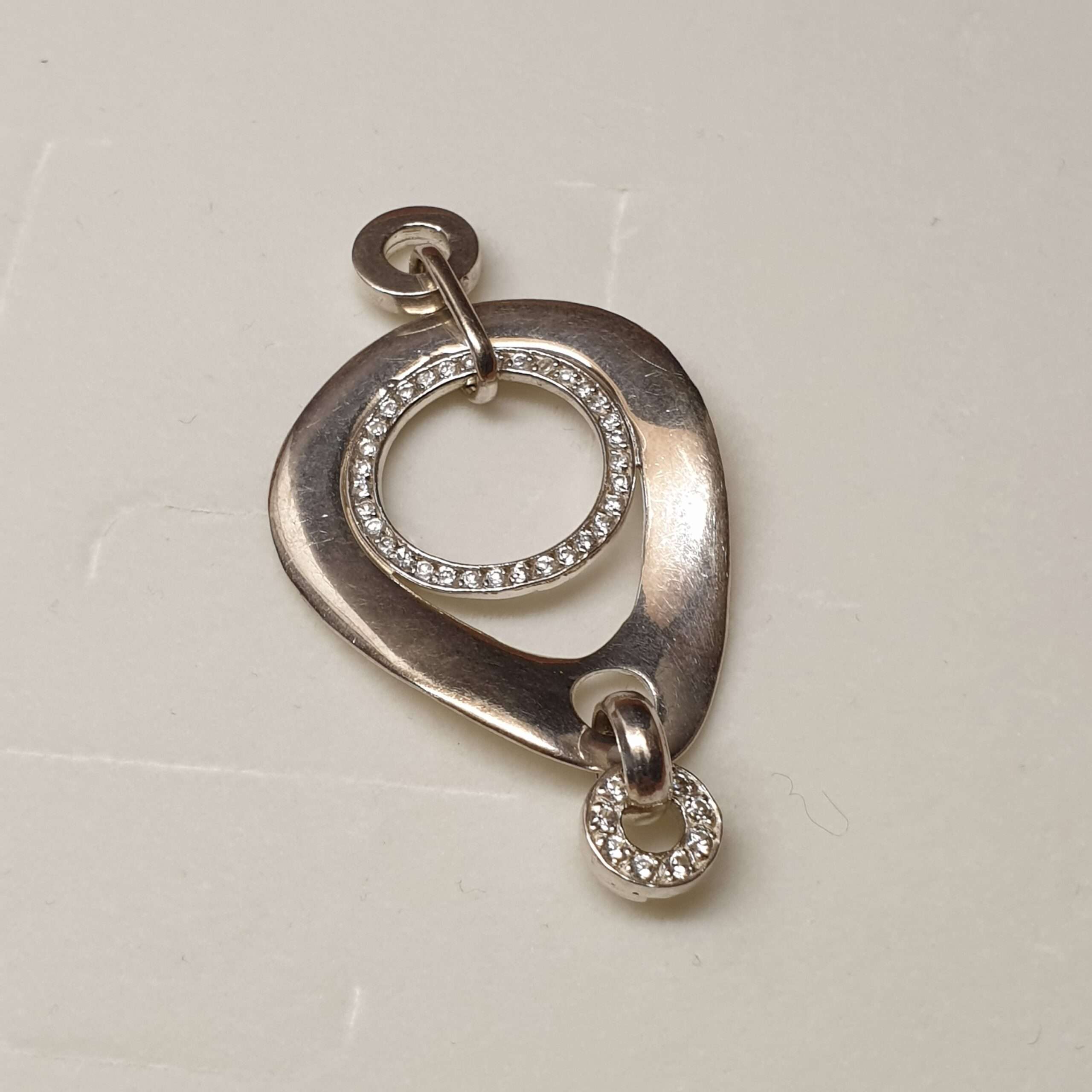 Anhänger Silber 925 Kristallsteine edel rar SKA1205 – Bild 4