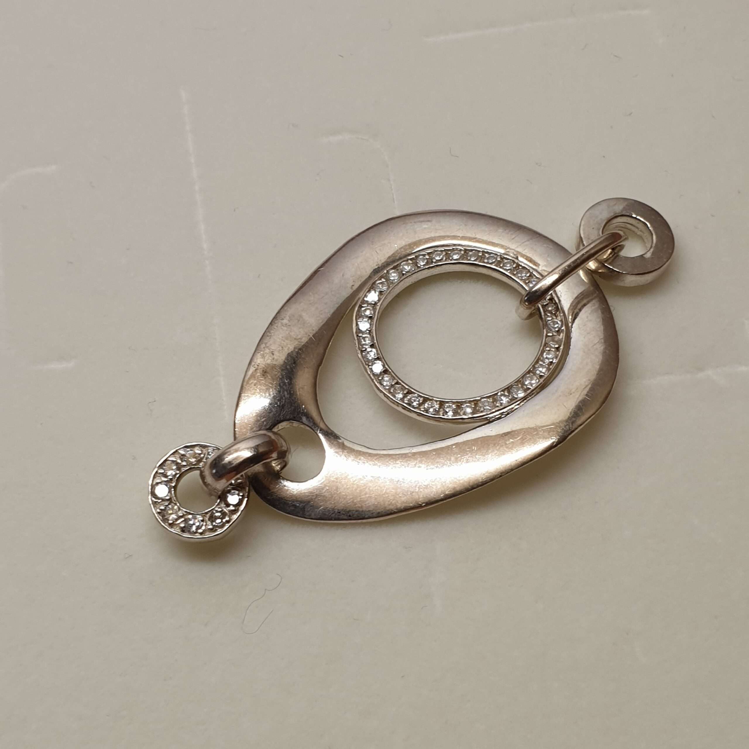 Anhänger Silber 925 Kristallsteine edel rar SKA1205 – Bild 3