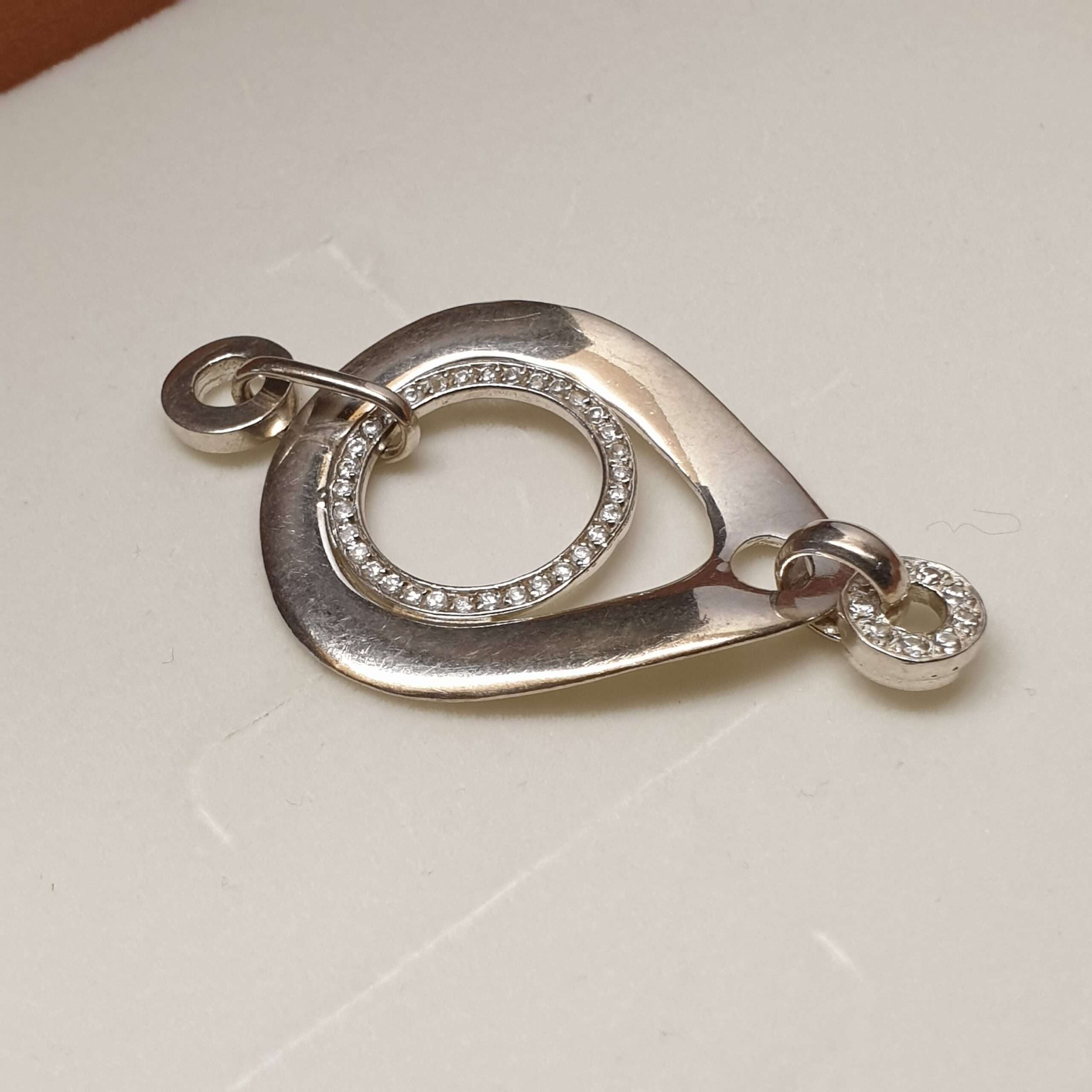 Anhänger Silber 925 Kristallsteine edel rar SKA1205 – Bild 2