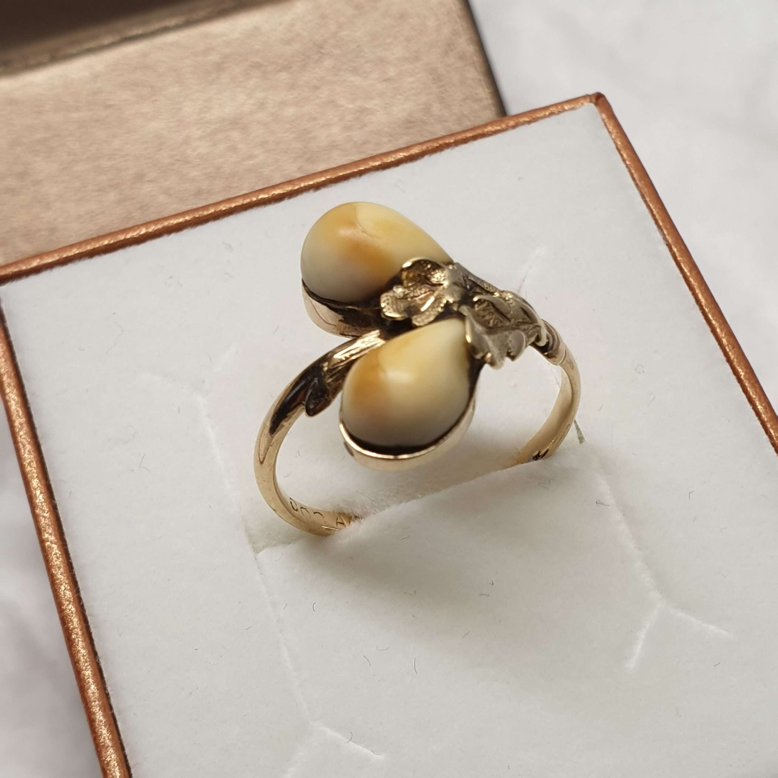 18 mm Nostalgischer Ring Goldring Trachtenschmuck Tracht Gold 585 Grandeln Goldschmiede Kunst selten rar GR210