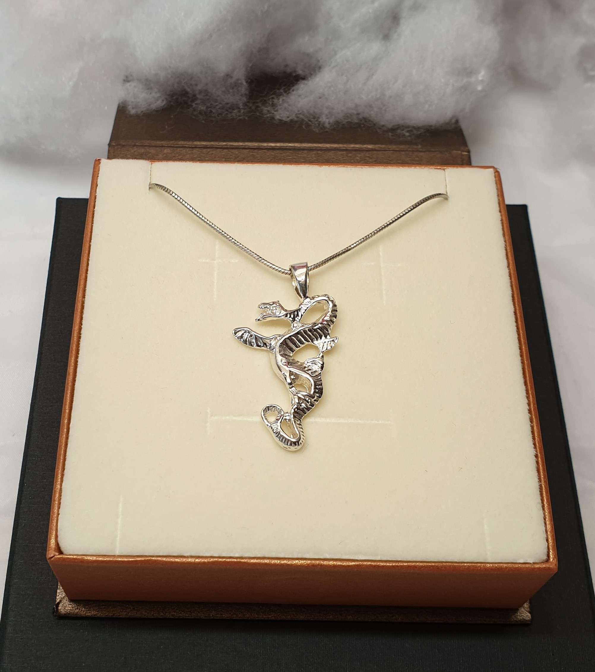 Anhänger ohne Kette Drache Fantasy mystisch Silber 925 Vintage selten rar SKA360