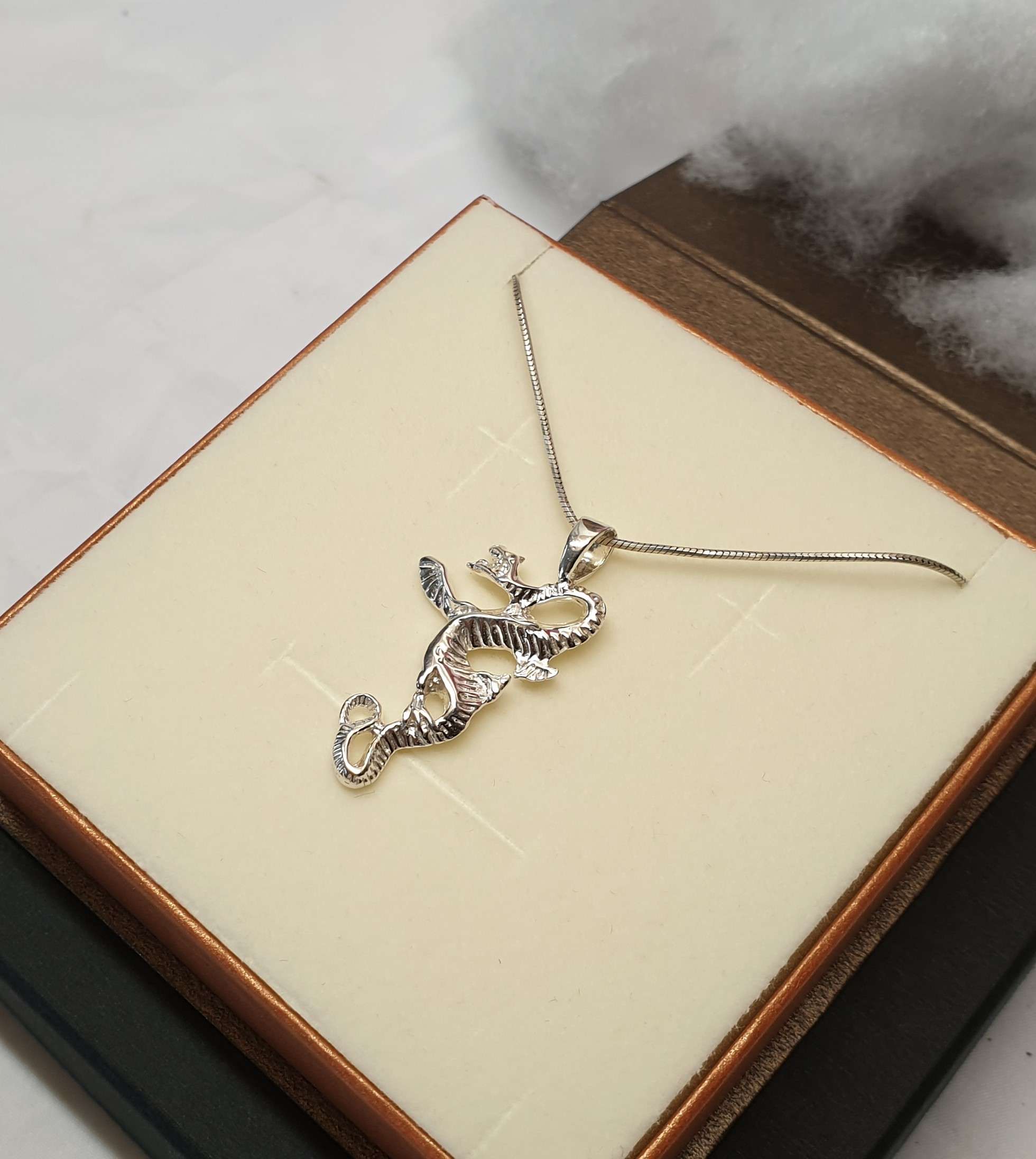 Anhänger ohne Kette Drache Fantasy mystisch Silber 925 Vintage selten rar SKA360 – Bild 2