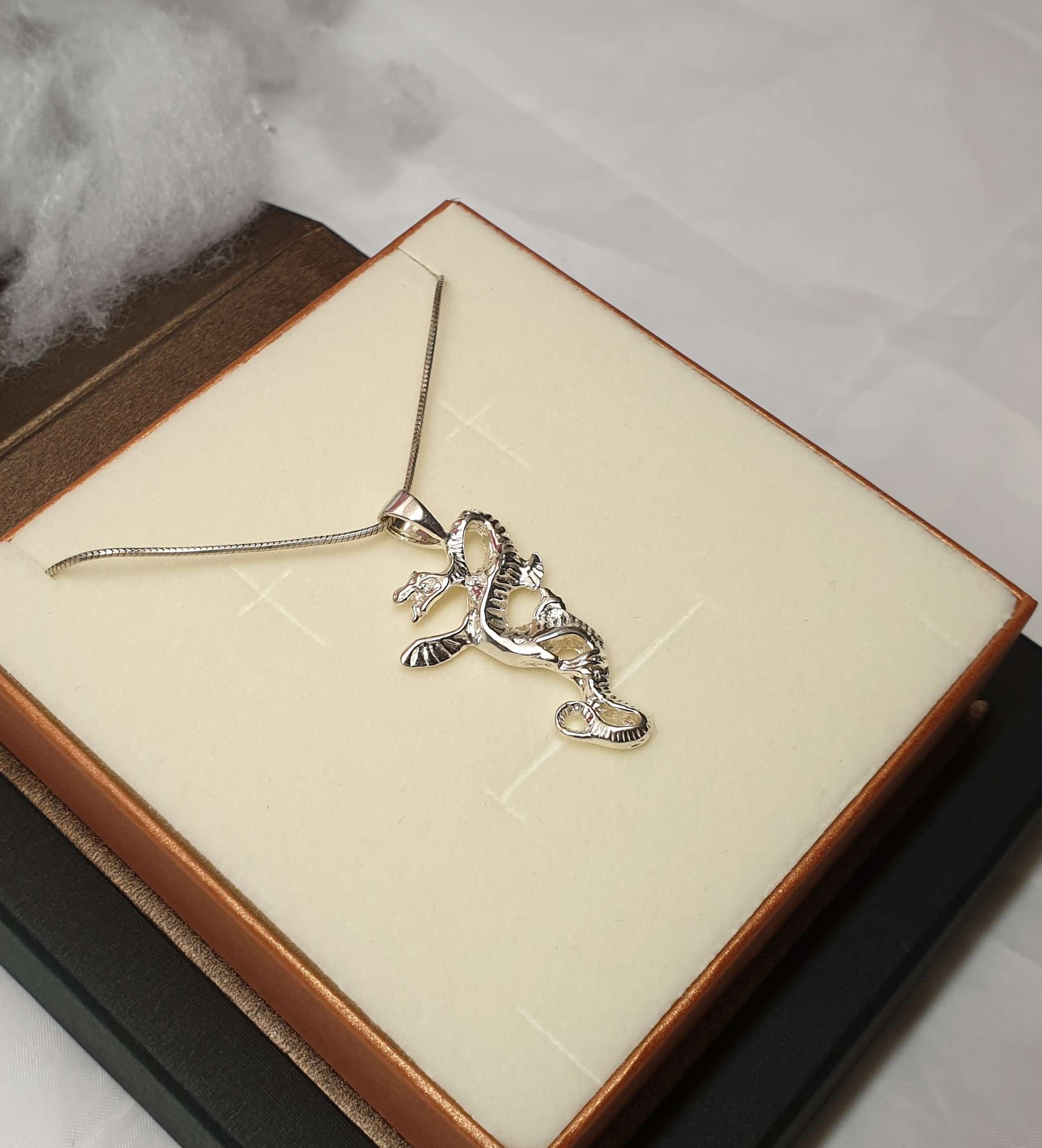 Anhänger ohne Kette Drache Fantasy mystisch Silber 925 Vintage selten rar SKA360 – Bild 3