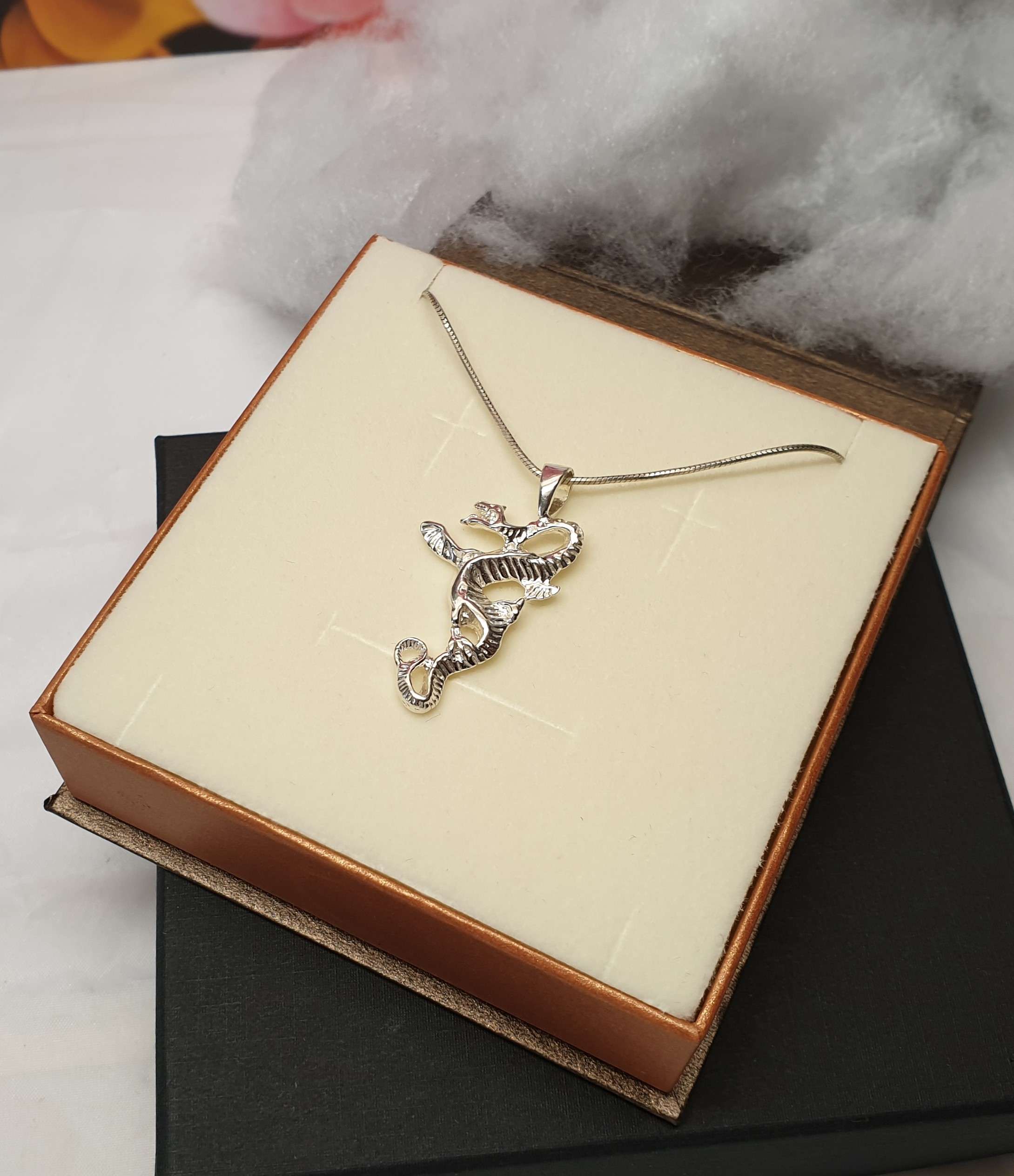 Anhänger ohne Kette Drache Fantasy mystisch Silber 925 Vintage selten rar SKA360 – Bild 4