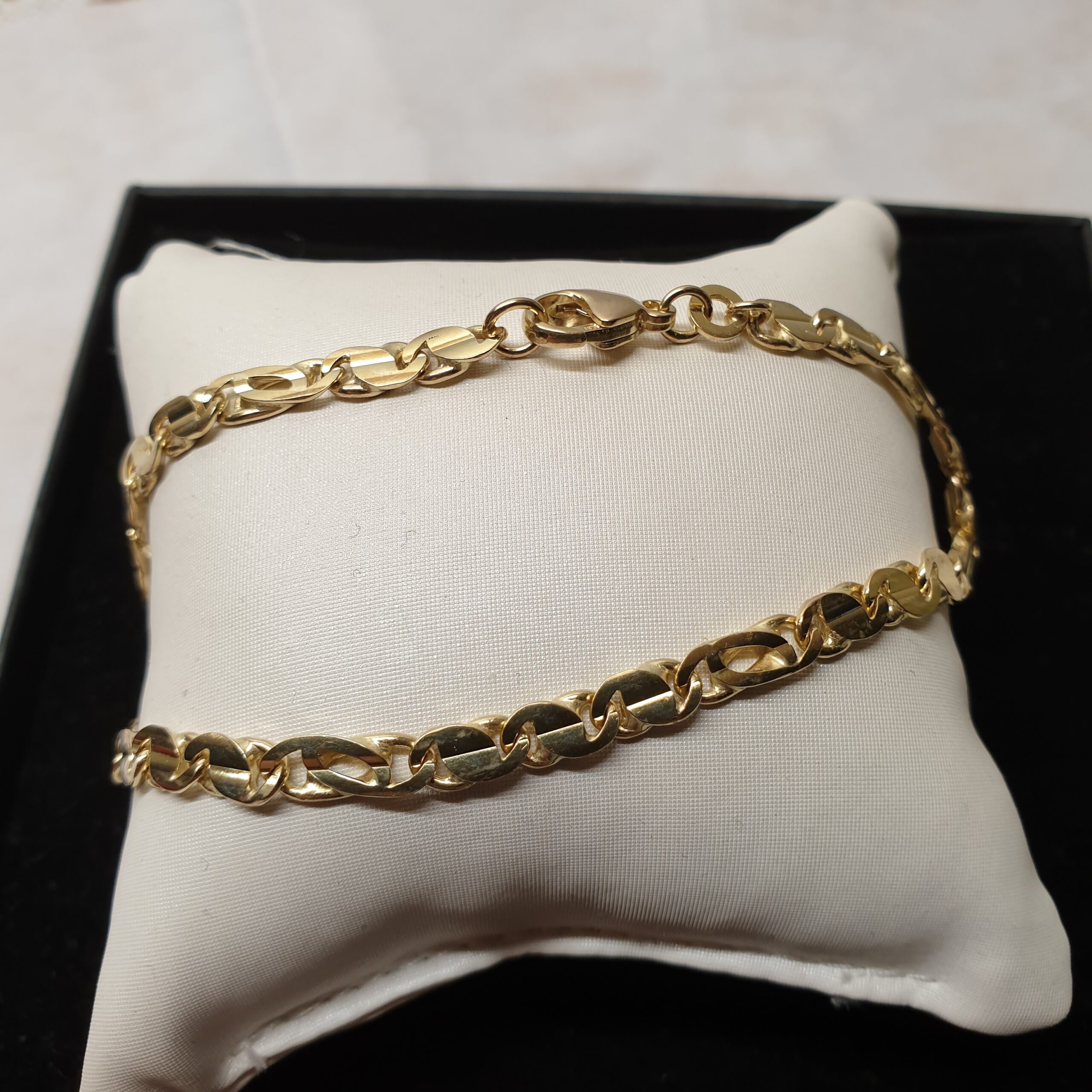 21 cm Armband Gliederarmband Gold 333 Design Vintage elegant GA108 – Bild 4