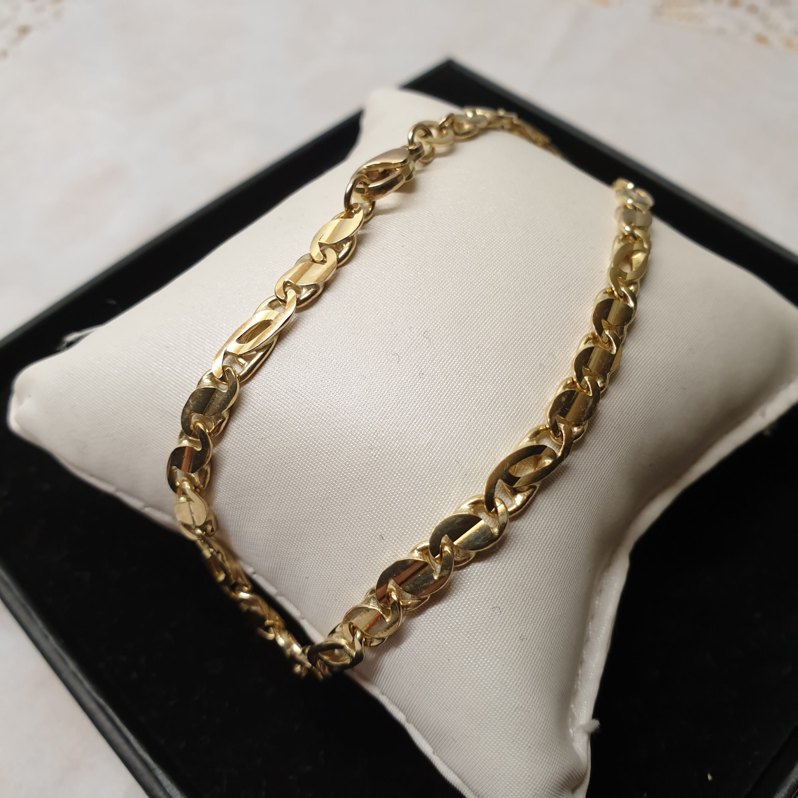 21 cm Armband Gliederarmband Gold 333 Design Vintage elegant GA108 – Bild 2