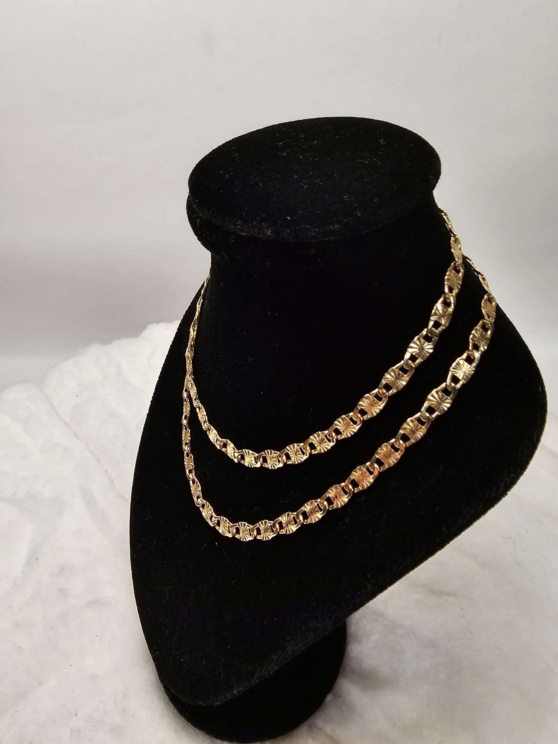 50,5 cm Nostalgische Halskette Kette Gliederkette Gold 333 Vintage elegant GK103 – Bild 2