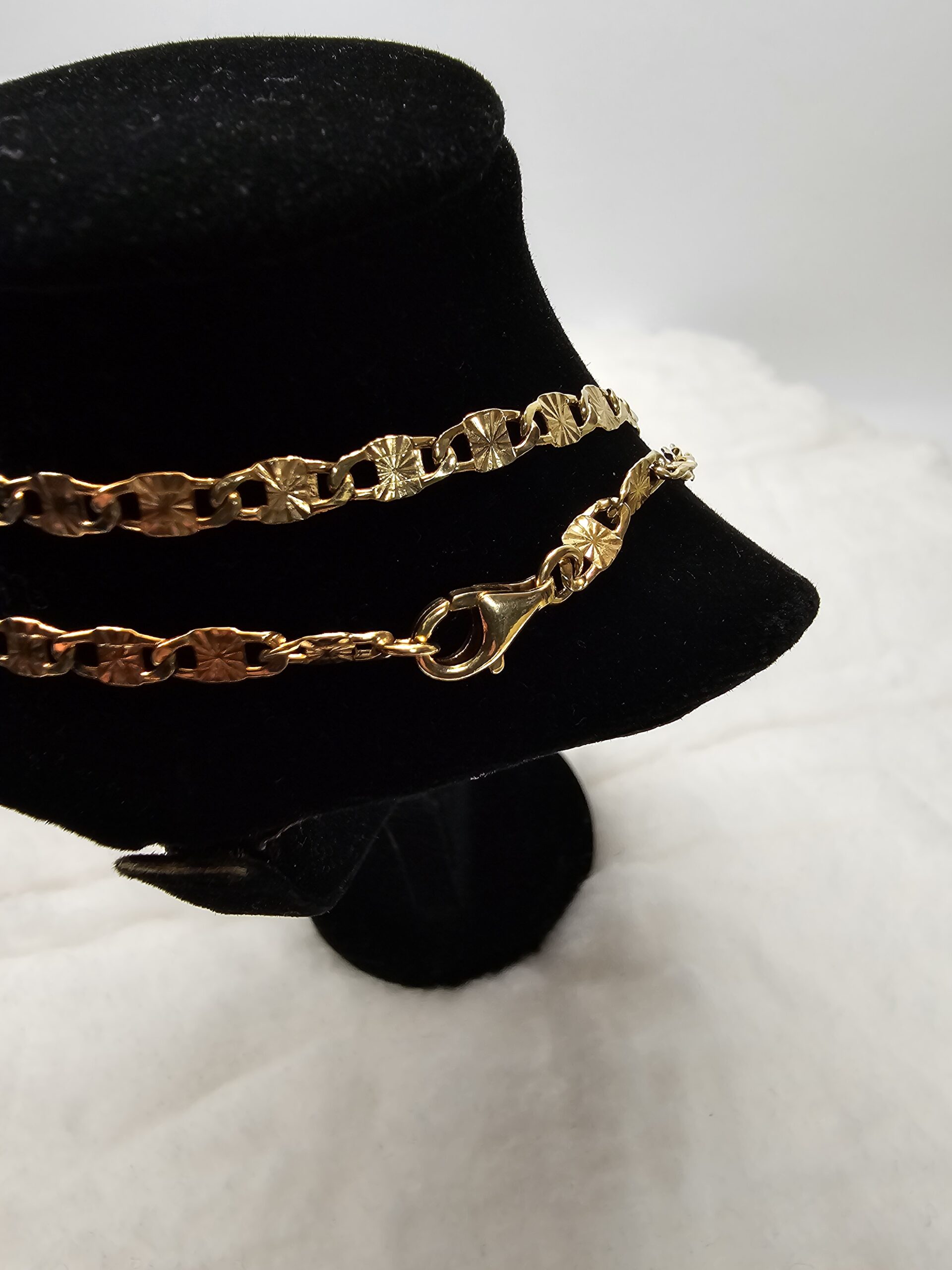 50,5 cm Nostalgische Halskette Kette Gliederkette Gold 333 Vintage elegant GK103 – Bild 4