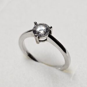 19,1 mm Schicker Silberring Ring Silber 925 Kristall klar edel Vintage Design SR1629