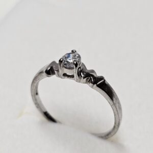 18,8 mm Toller Silberring Ring Silber 925 Kristall klar Vintage Design elegant SR1630