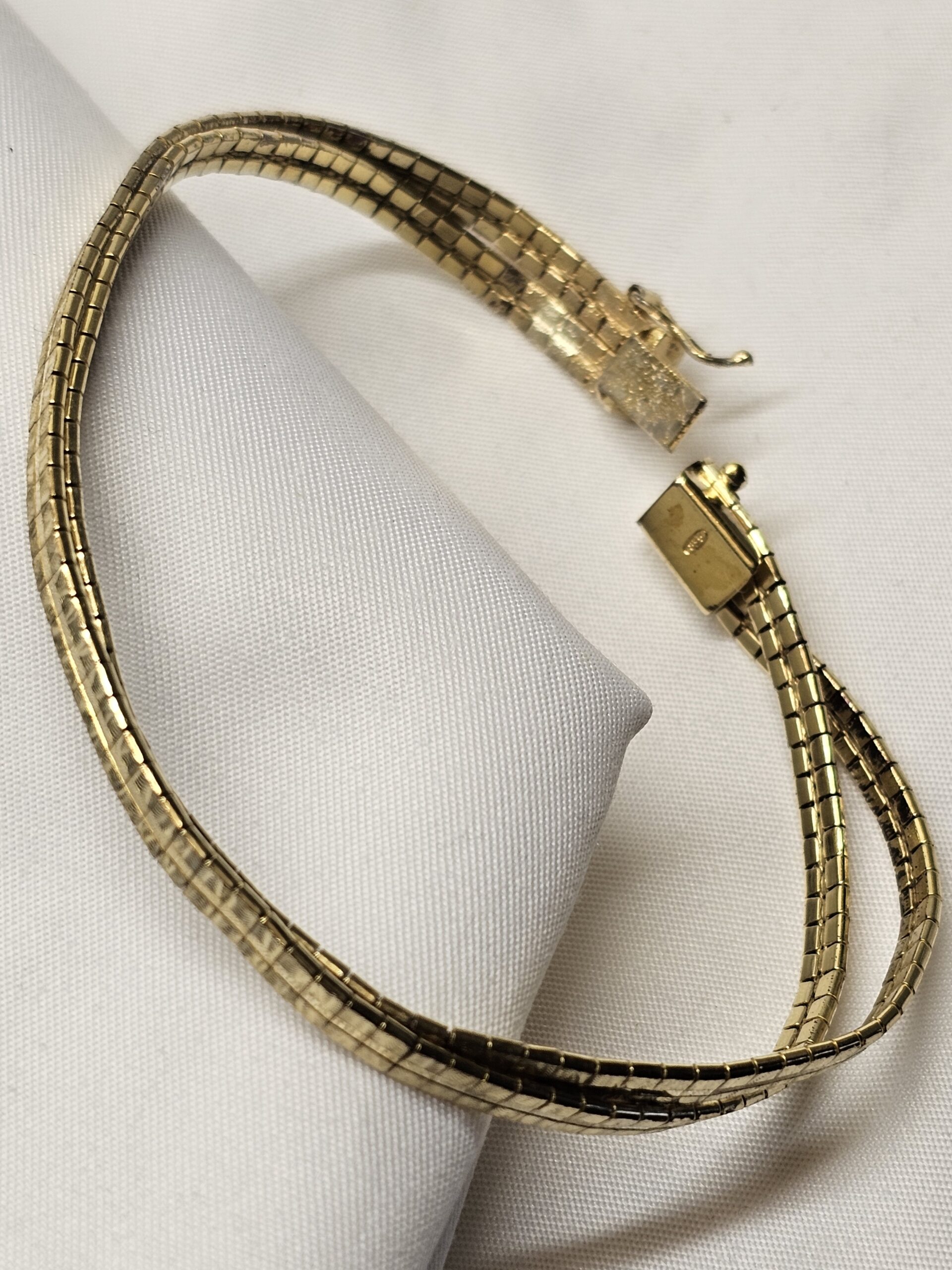 20 cm Silberarmband Armband Silber 835 vergoldet Design gedreht Vintage elegant SA578 – Bild 4