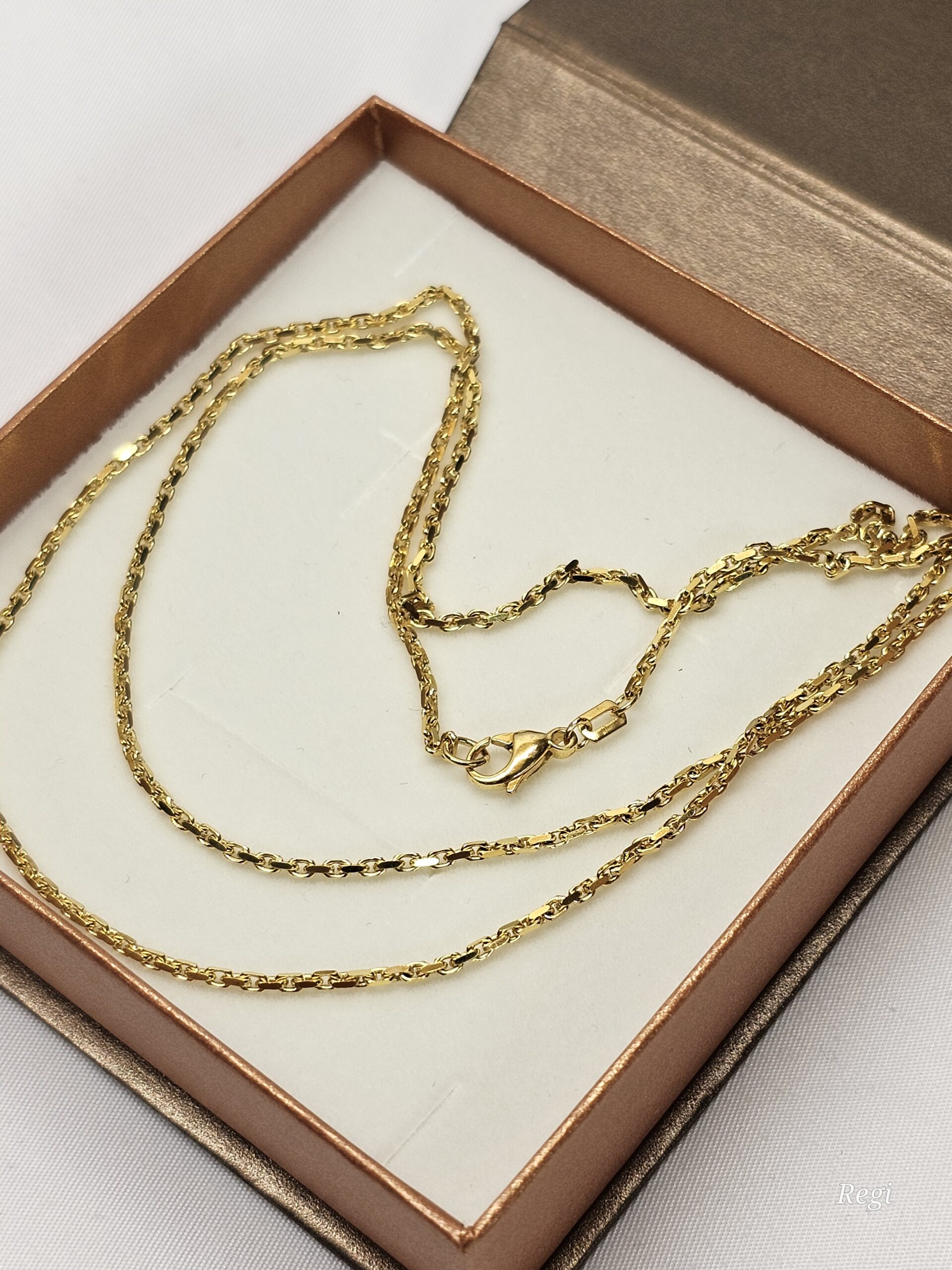 60,5 cm / 1,6 mm Ankerkette Halskette Kette Gliederkette Gold 333 Vintage elegant GK148 – Bild 2