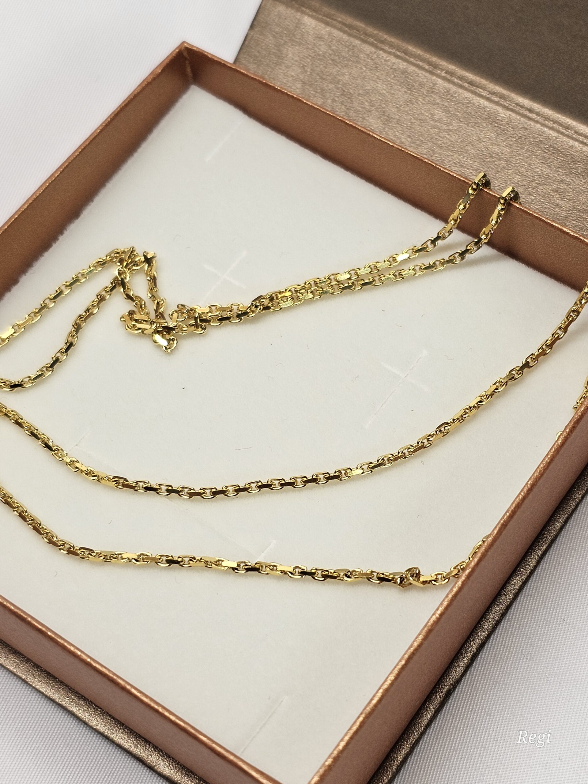 60,5 cm / 1,6 mm Ankerkette Halskette Kette Gliederkette Gold 333 Vintage elegant GK148 – Bild 3