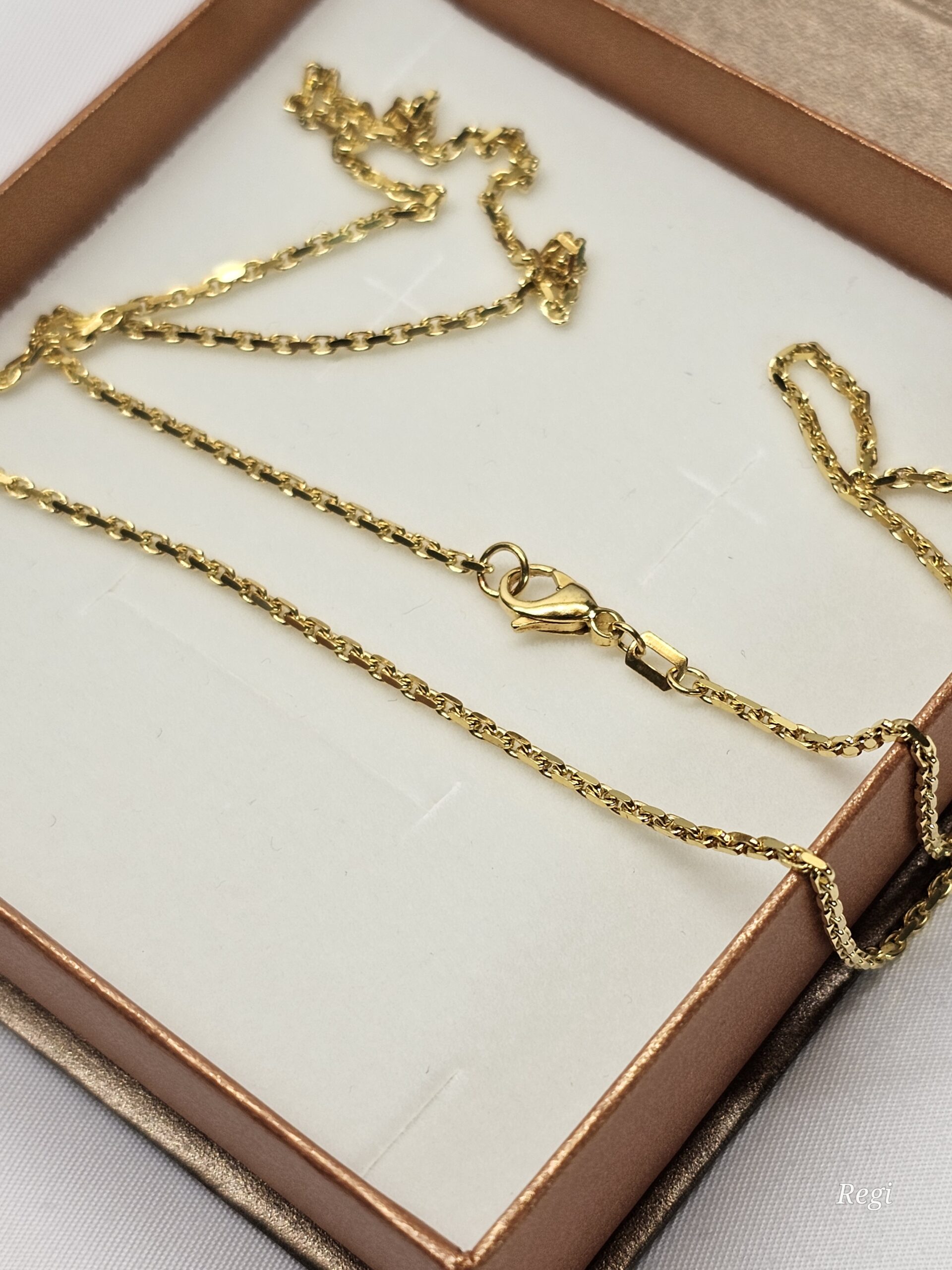 60,5 cm / 1,6 mm Ankerkette Halskette Kette Gliederkette Gold 333 Vintage elegant GK148 – Bild 5