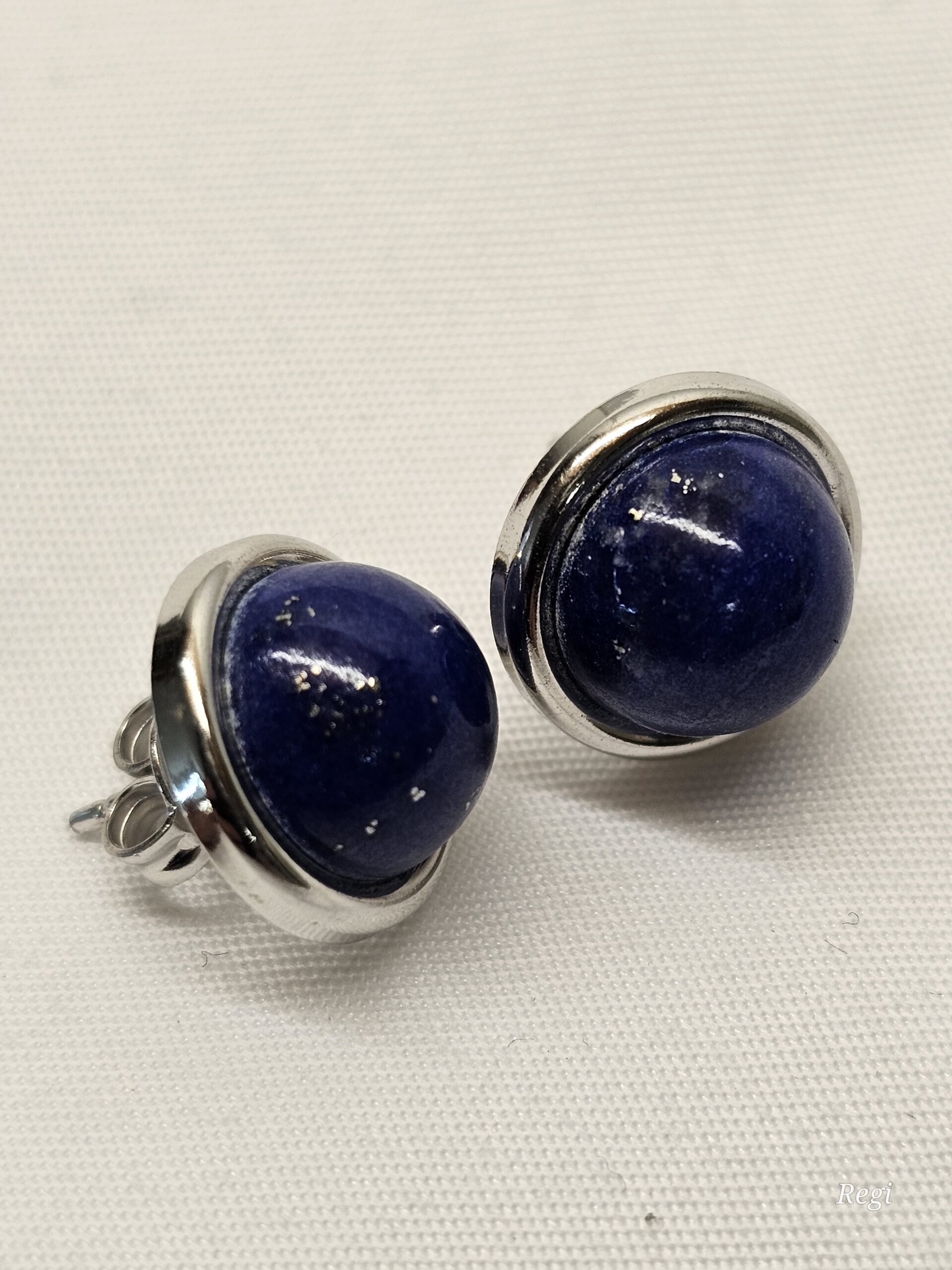 Ohrringe Ohrstecker Silber 925 Lapislazuli Vintage elegant SO457