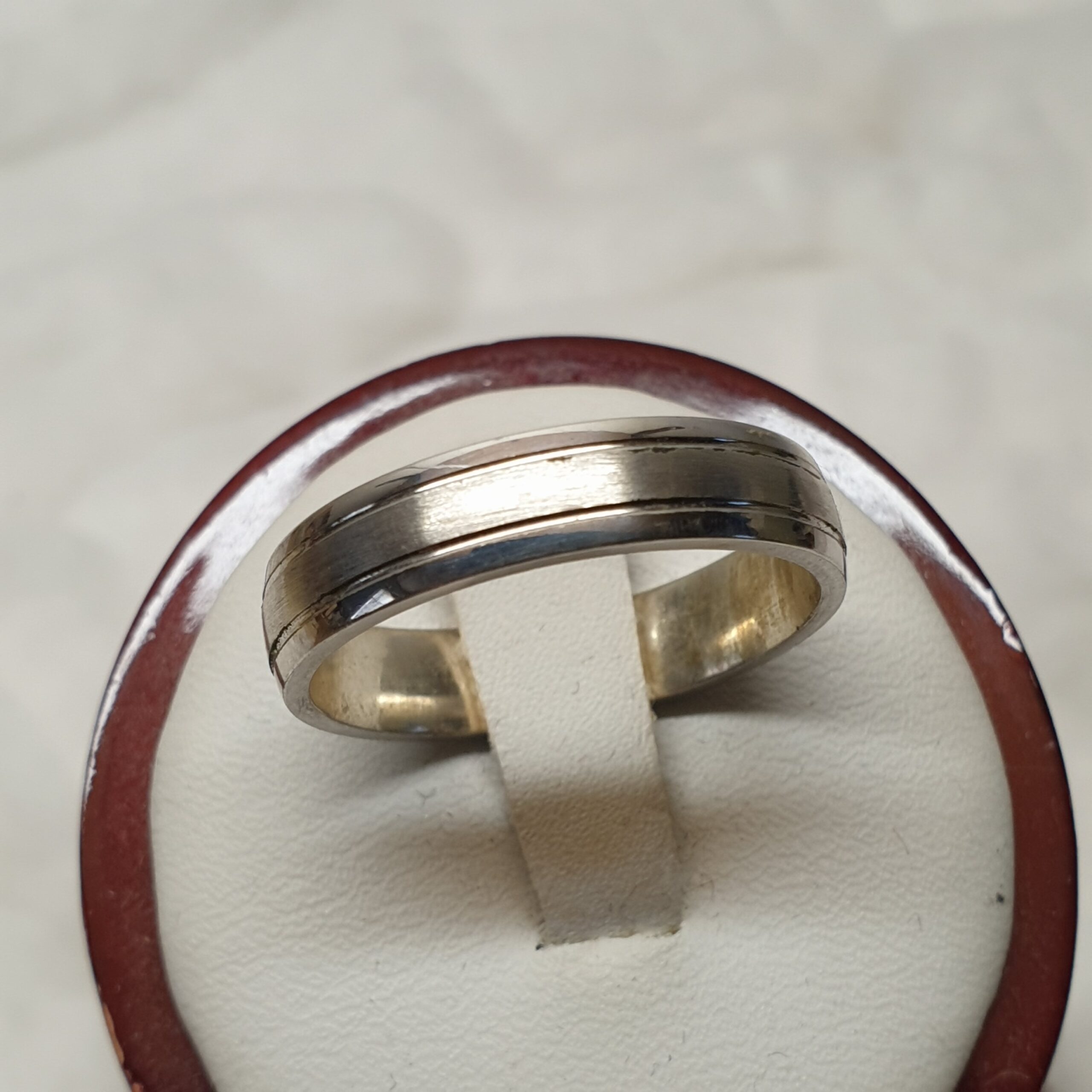 20,1 mm Edler Ring Silberring Silber 925 Streifen Design Vintage SR1148 – Bild 2