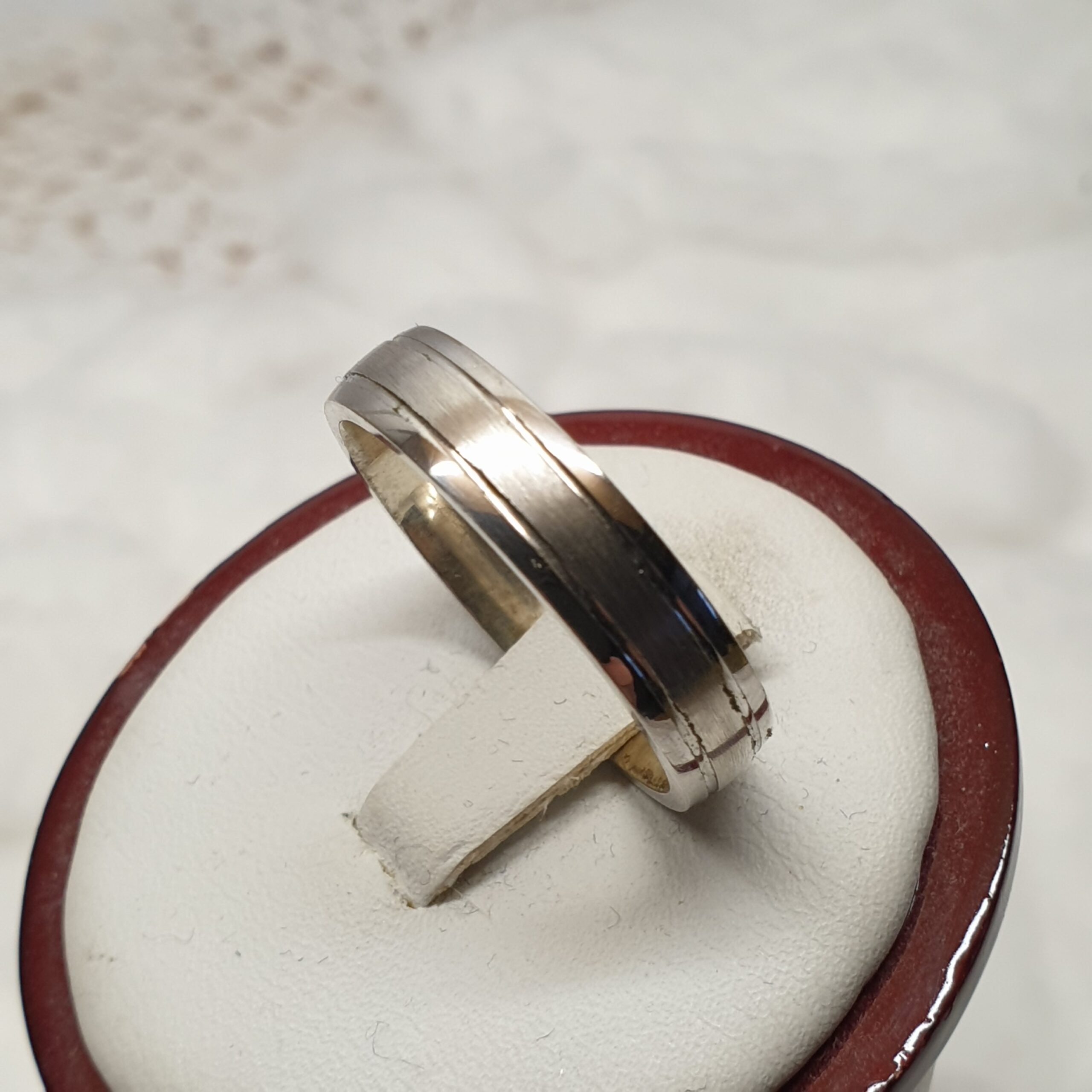 20,1 mm Edler Ring Silberring Silber 925 Streifen Design Vintage SR1148 – Bild 3