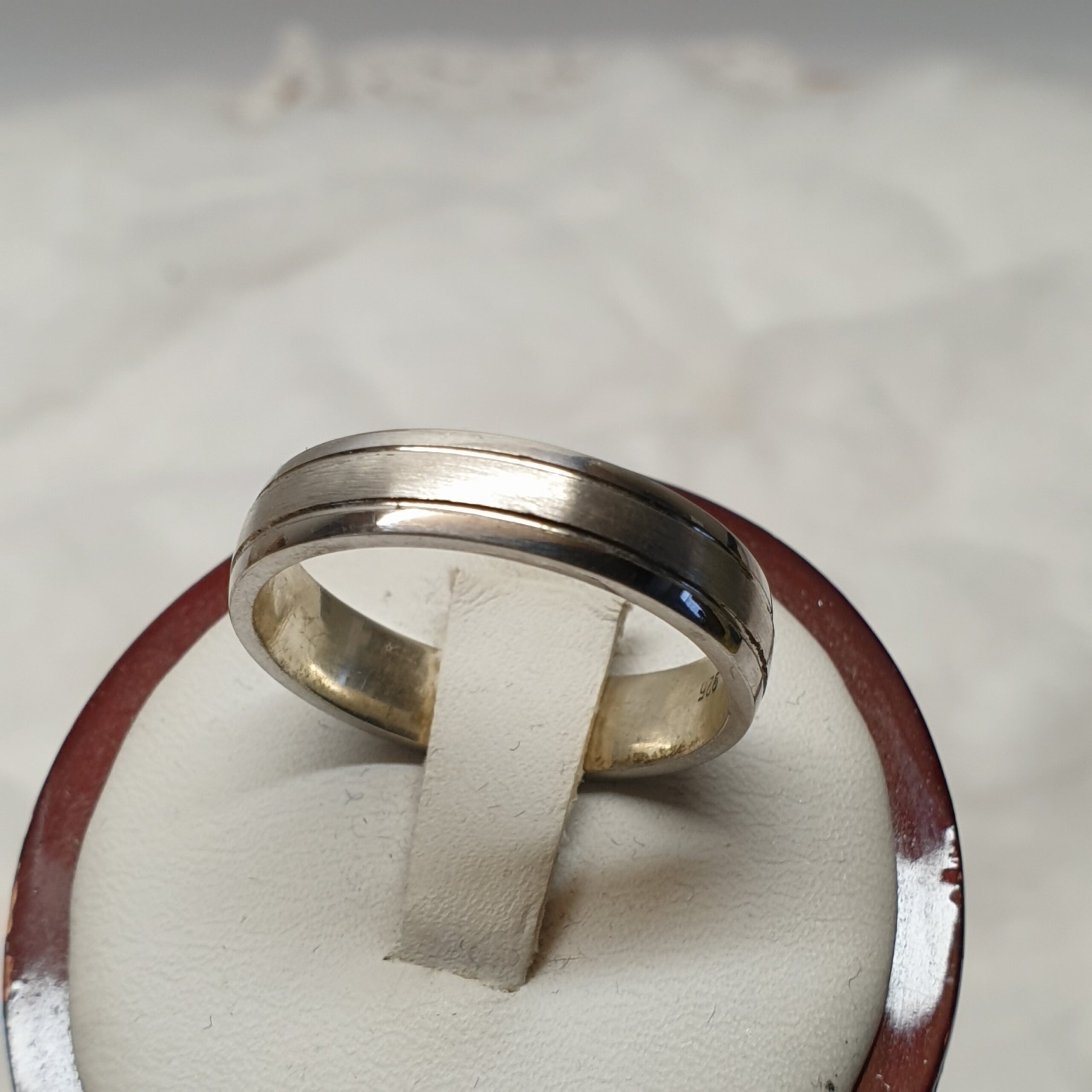 20,1 mm Edler Ring Silberring Silber 925 Streifen Design Vintage SR1148 – Bild 4