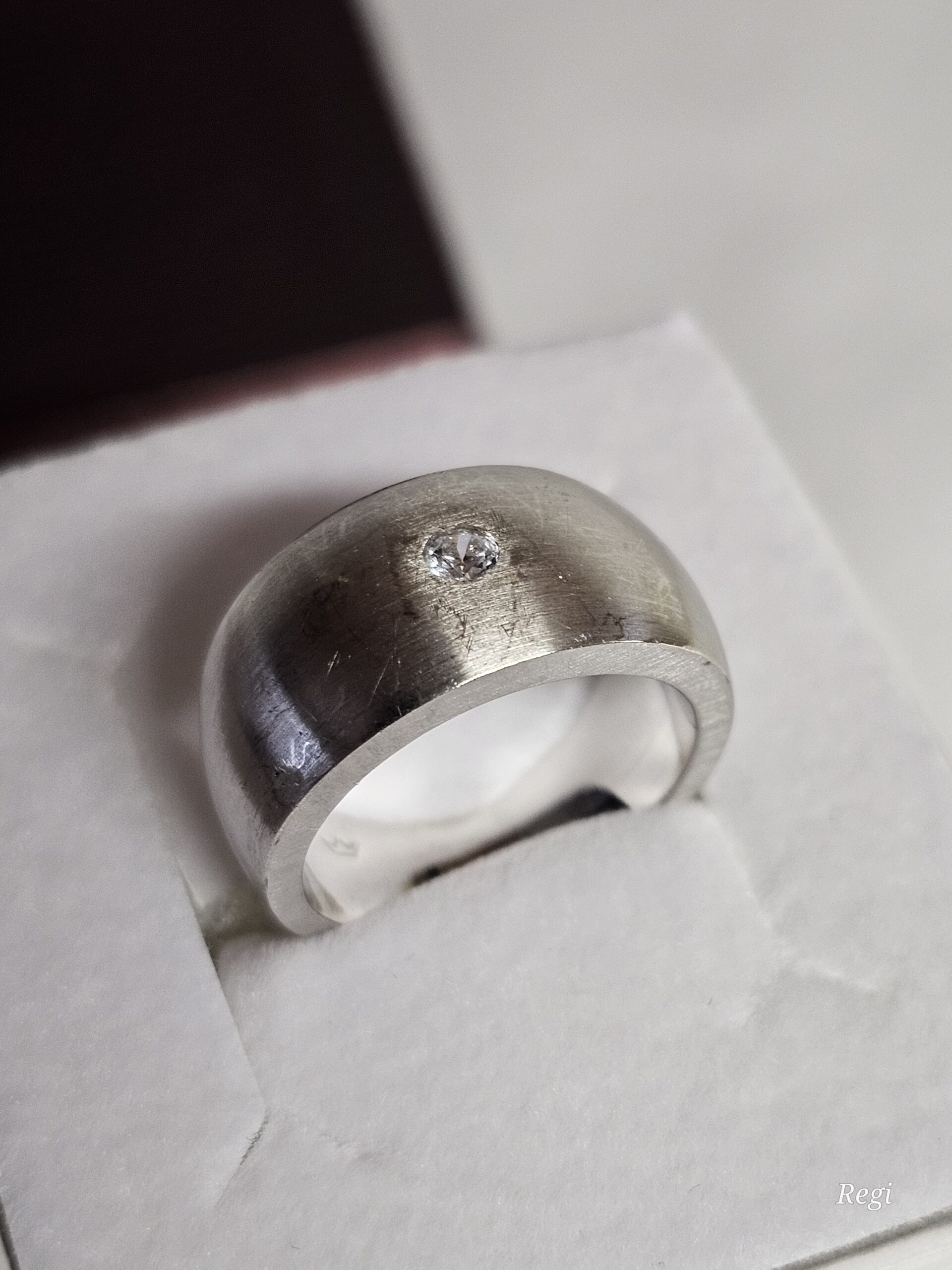 17,2 mm Ring Silberring Silber 925 Kristall Steinchen klar Vintage elegant SR1139