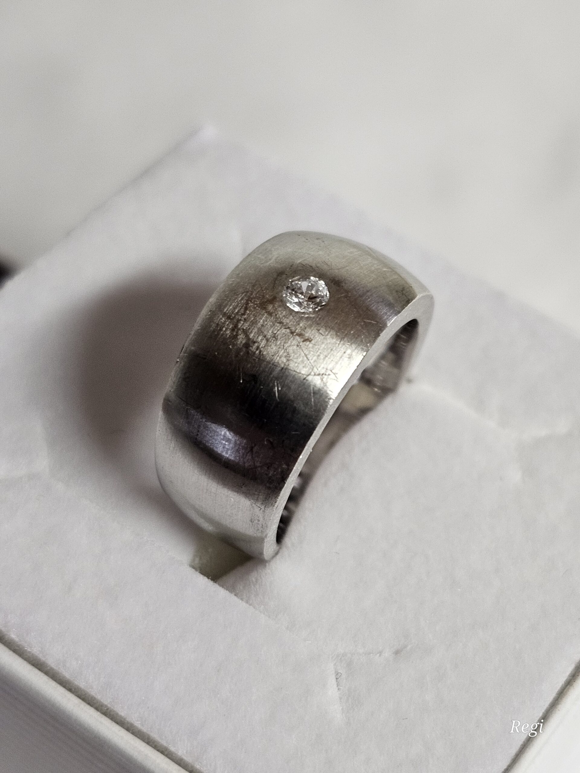 17,2 mm Ring Silberring Silber 925 Kristall Steinchen klar Vintage elegant SR1139 – Bild 2