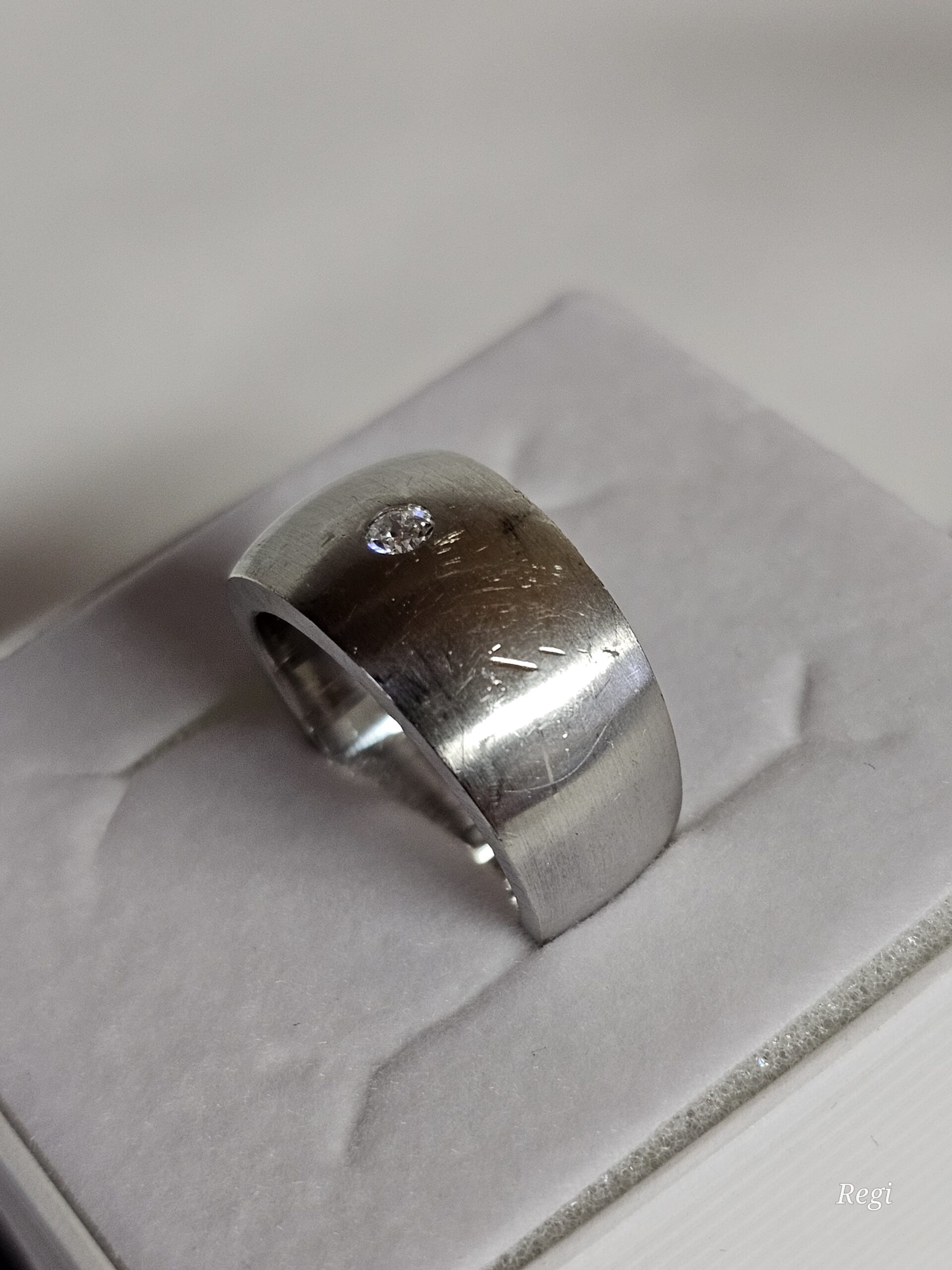 17,2 mm Ring Silberring Silber 925 Kristall Steinchen klar Vintage elegant SR1139 – Bild 3