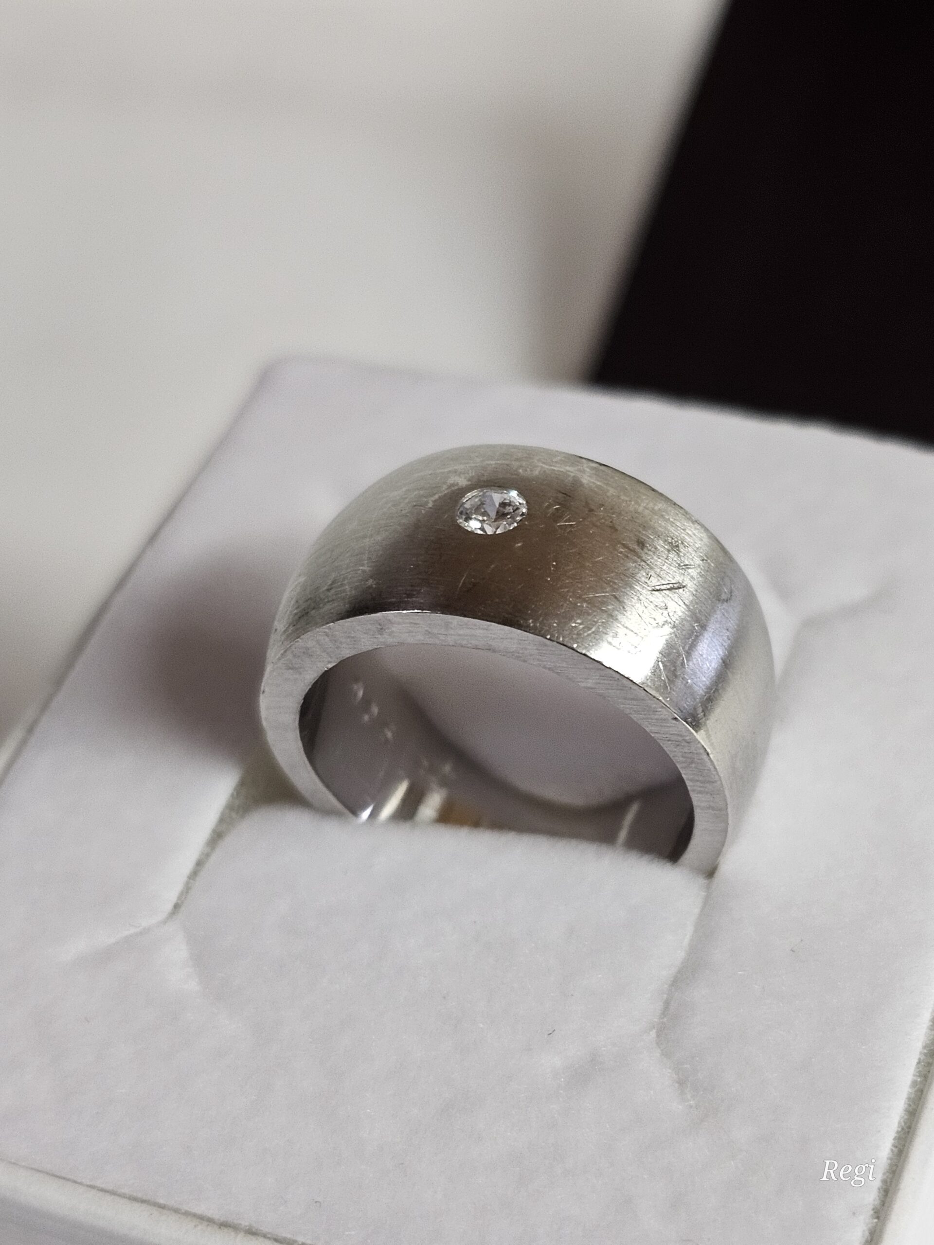 17,2 mm Ring Silberring Silber 925 Kristall Steinchen klar Vintage elegant SR1139 – Bild 4