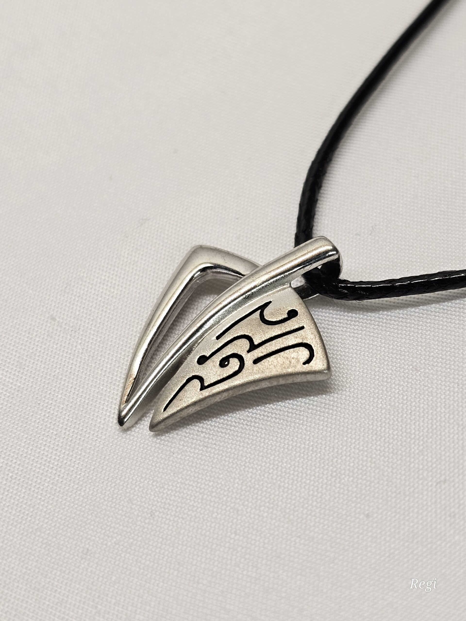 Anhänger Silberanhänger ohne Kette 925 Silber Muster Zeichen Vintage selten rar SKA1522 – Bild 3