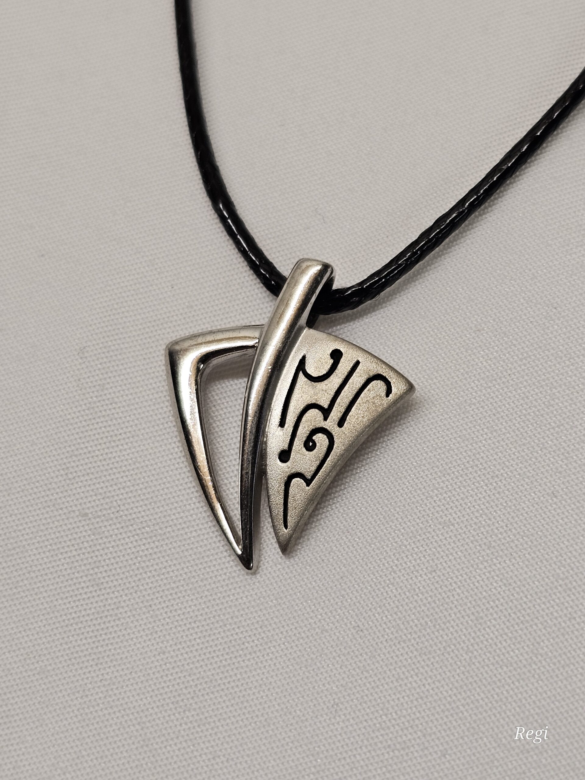 Anhänger Silberanhänger ohne Kette 925 Silber Muster Zeichen Vintage selten rar SKA1522 – Bild 4