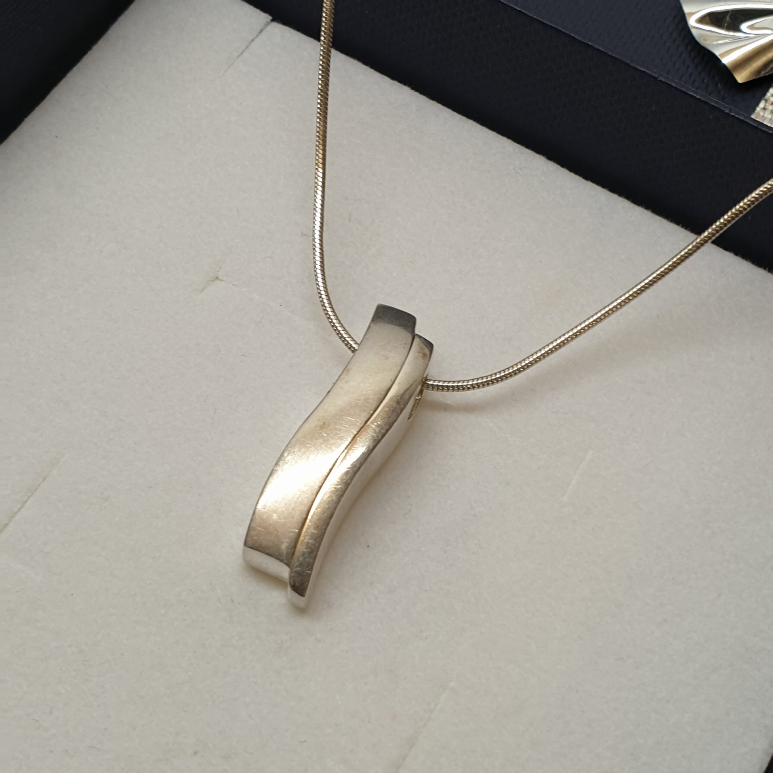 Stylischer Silberanhänger Anhänger ohne Kette Silber 925 Design Vintage elegant SKA1359 – Bild 4