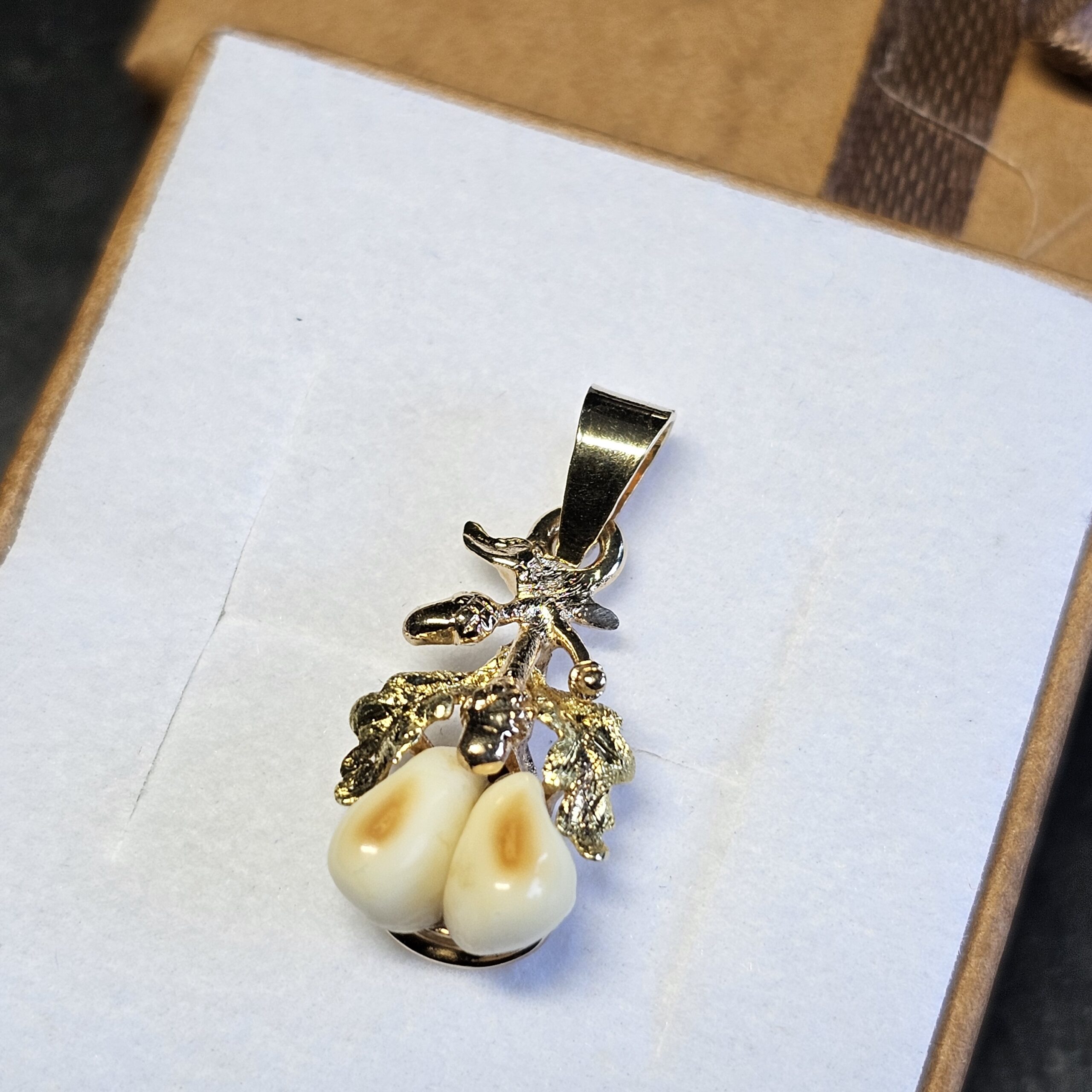 Anhänger Goldanhänger Tracht Trachtenschmuck ohne Kette Gold 585 Grandeln Charivari Vintage elegant GAN187 – Bild 4