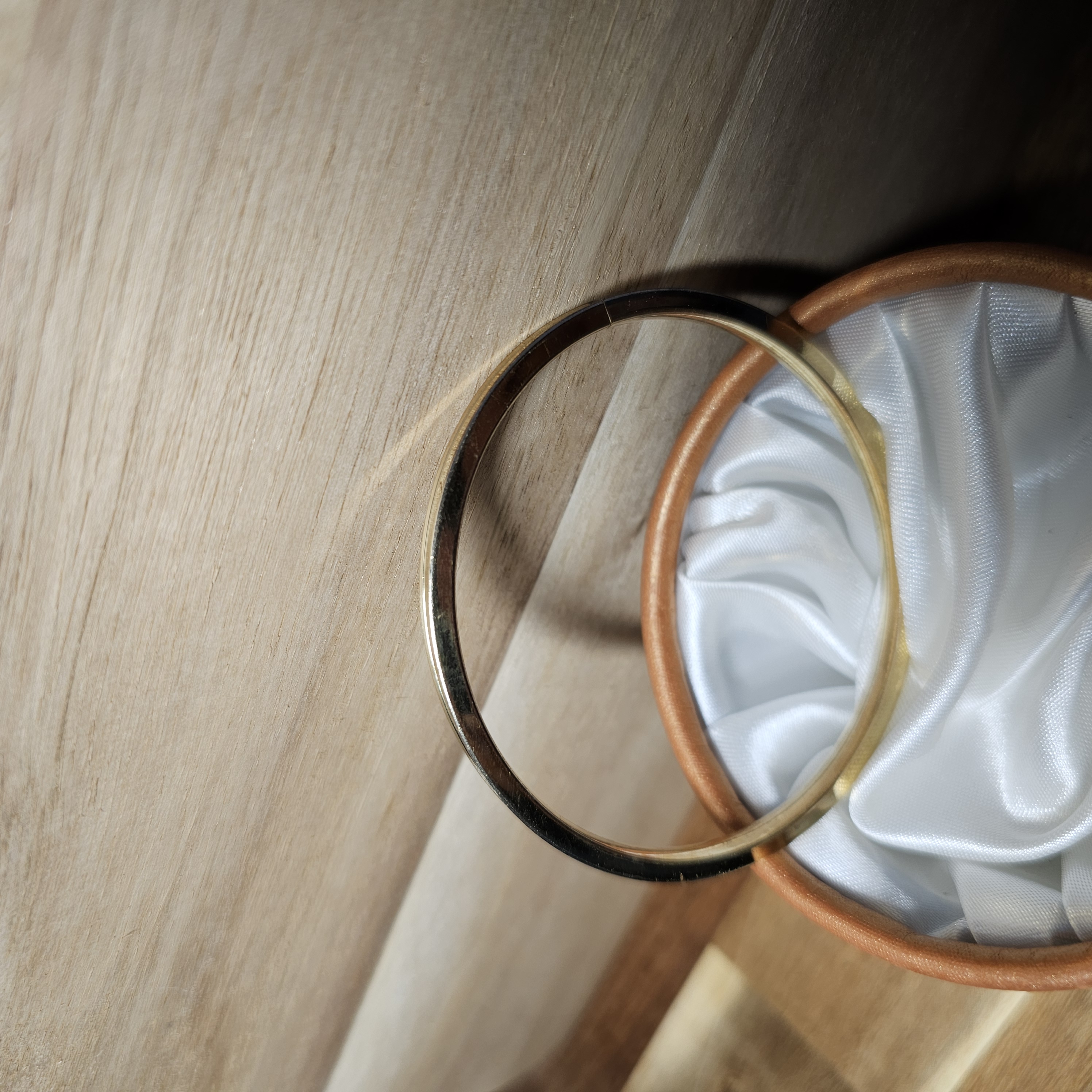 Nostalgischer Armschmuck Armreif Doublé vergoldet Vintage edel Design selten rar MAB101 – Bild 4