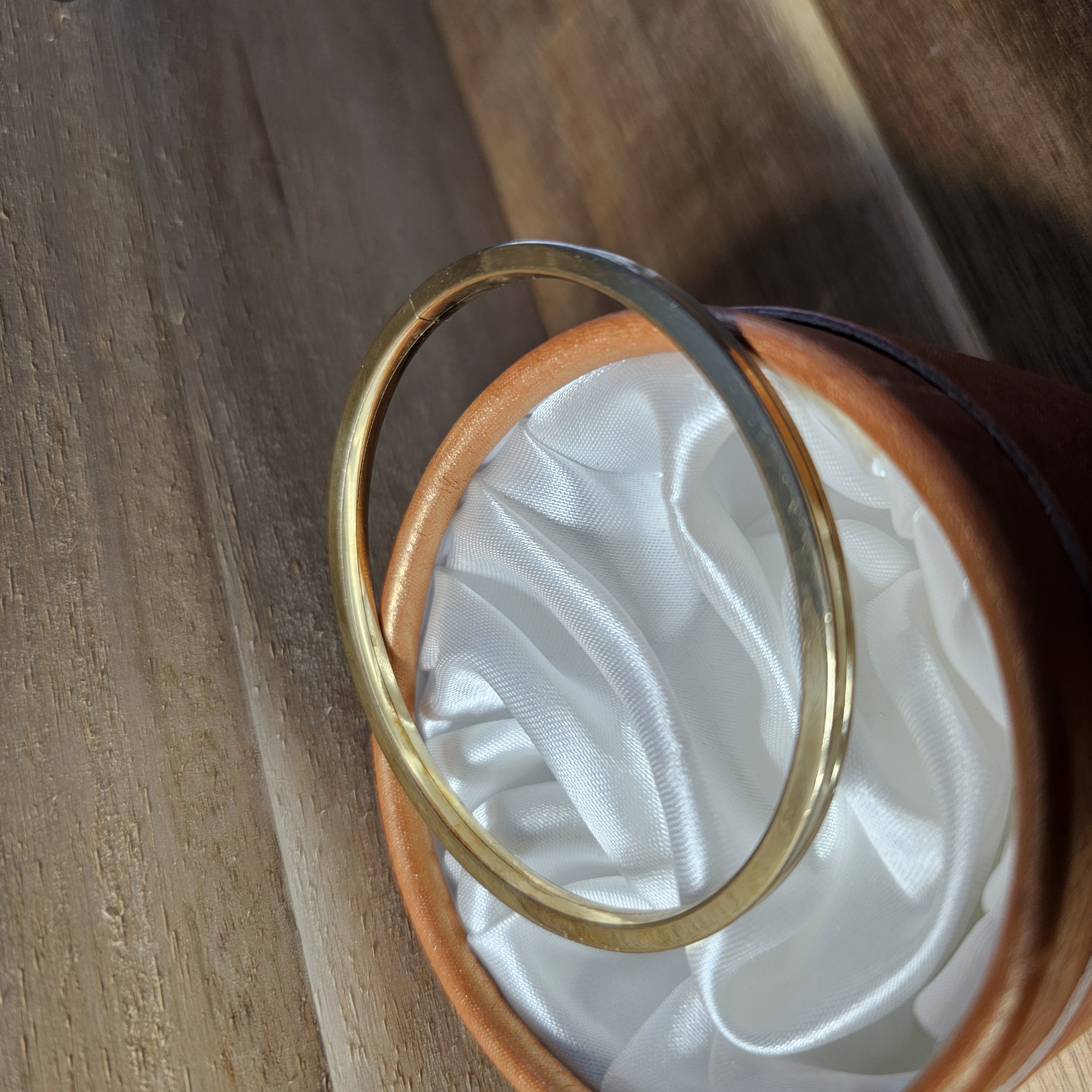 Nostalgischer Armschmuck Armreif Doublé vergoldet Vintage edel Design selten rar MAB101 – Bild 6