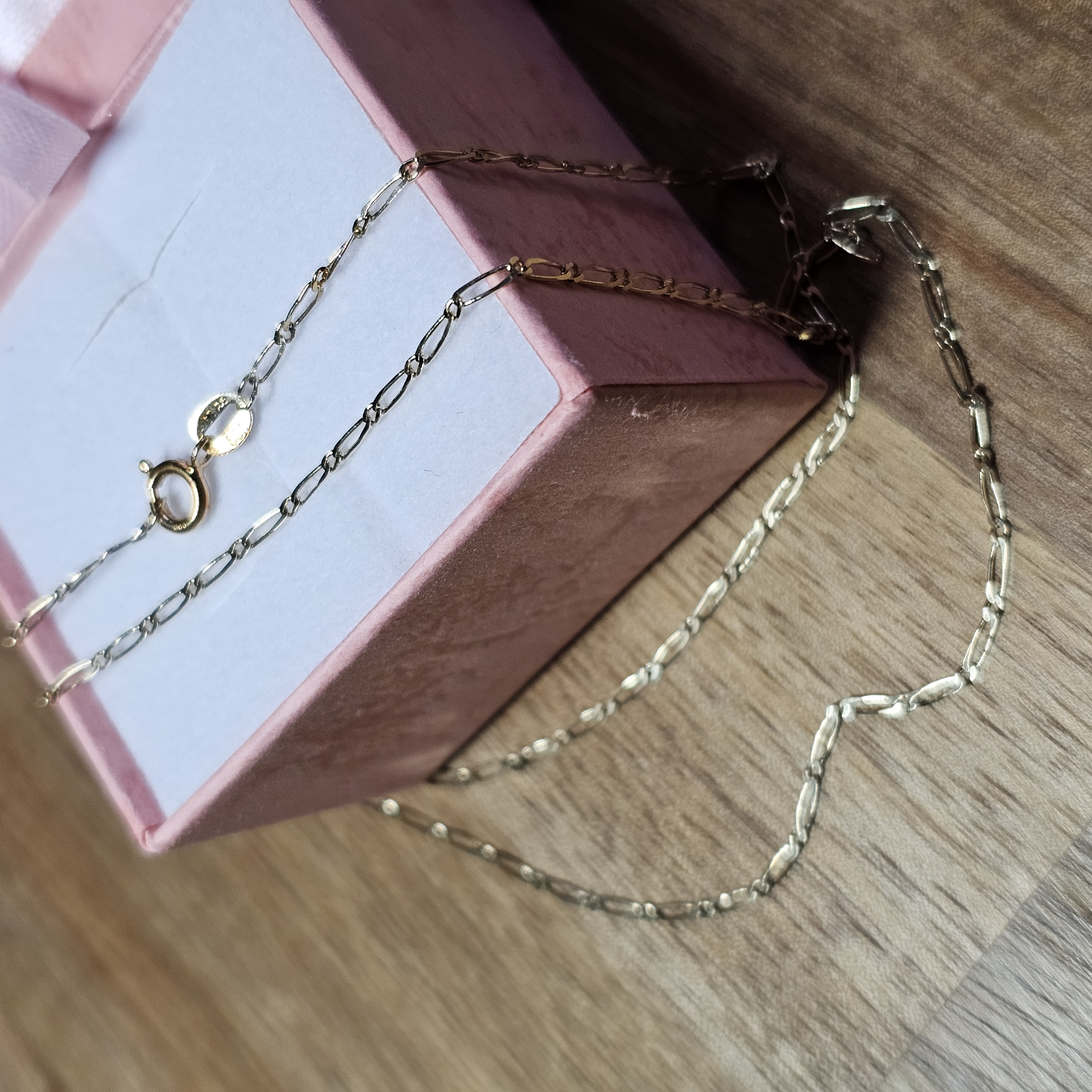 49,5 cm Elegantes Kettchen Gliederkette Kette Halskette fein Gold 585 Design Vintage elegant GK162