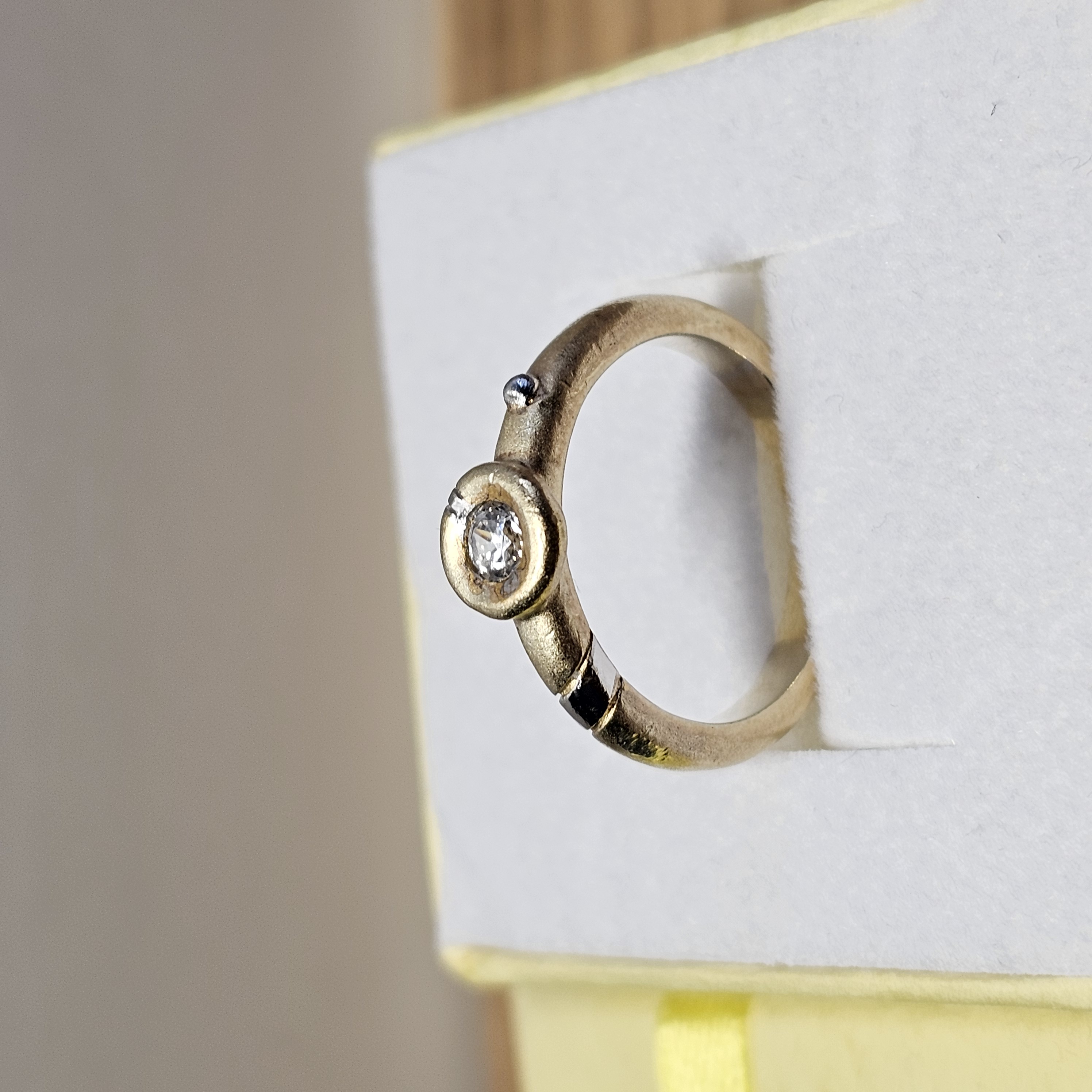 17,4 mm Ring Silberring Silber 925 vergoldet Kristall klar Design Vintage elegant SR1313