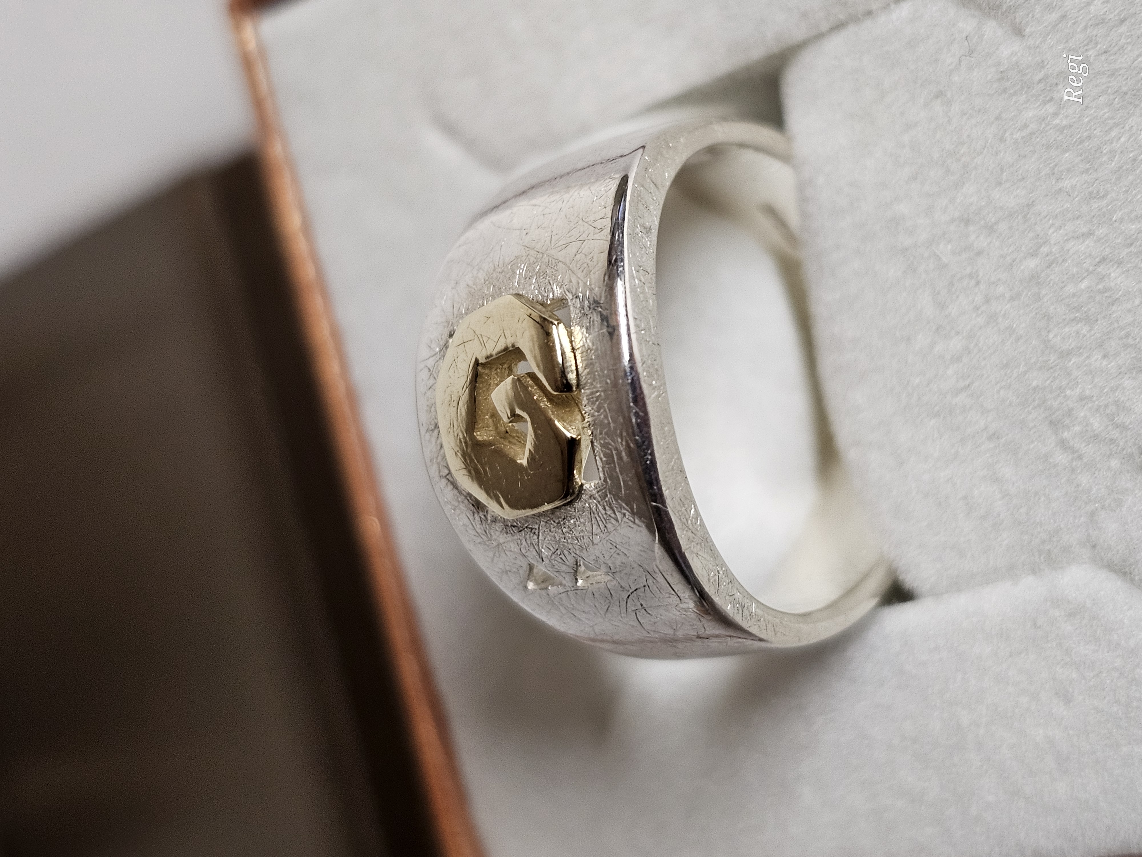 17,8 mm Silberring Ring Silber 925 teilvergoldet Motiv Design Vintage elegant SR1579 – Bild 2